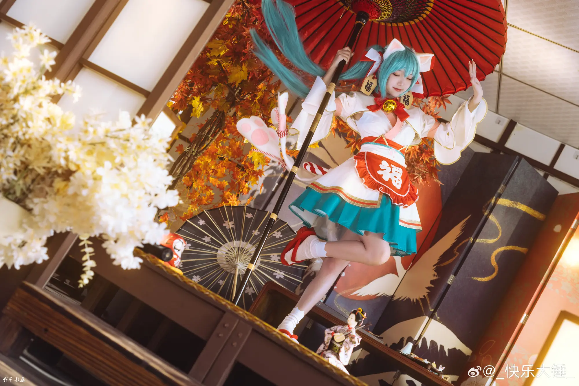 cosplay 初音未来 miku招财猫₍˄·͈༝·͈˄*₎◞ ̑̑@_快乐大锤_ COSPLAY-第9张