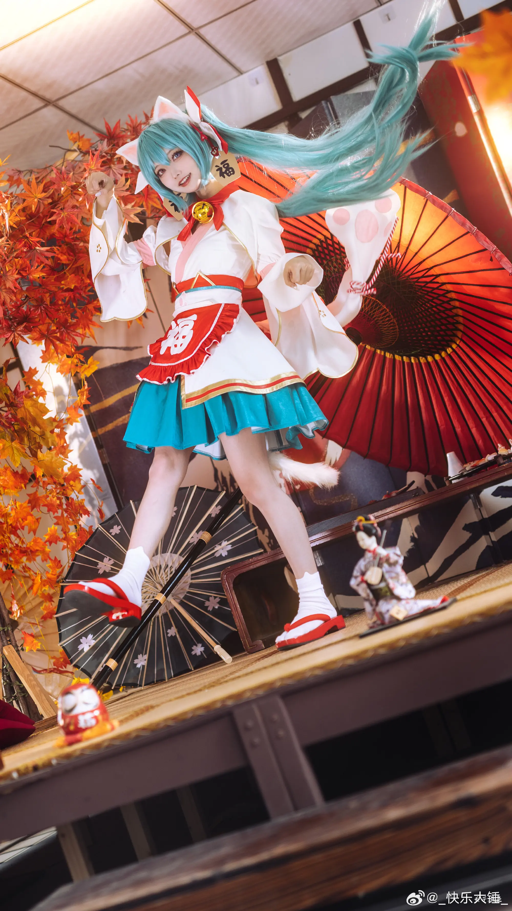 cosplay 初音未来 miku招财猫₍˄·͈༝·͈˄*₎◞ ̑̑@_快乐大锤_ COSPLAY-第3张