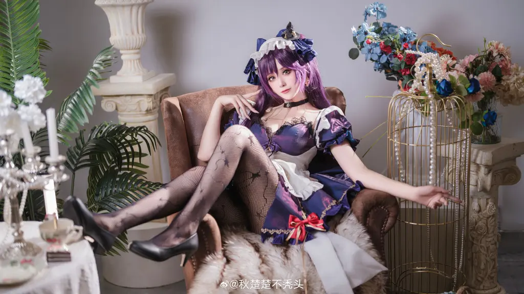 COSPLAY 给你留了早餐哦❤️ 原神 莫娜女仆@秋楚楚不秃头 COSPLAY-第2张