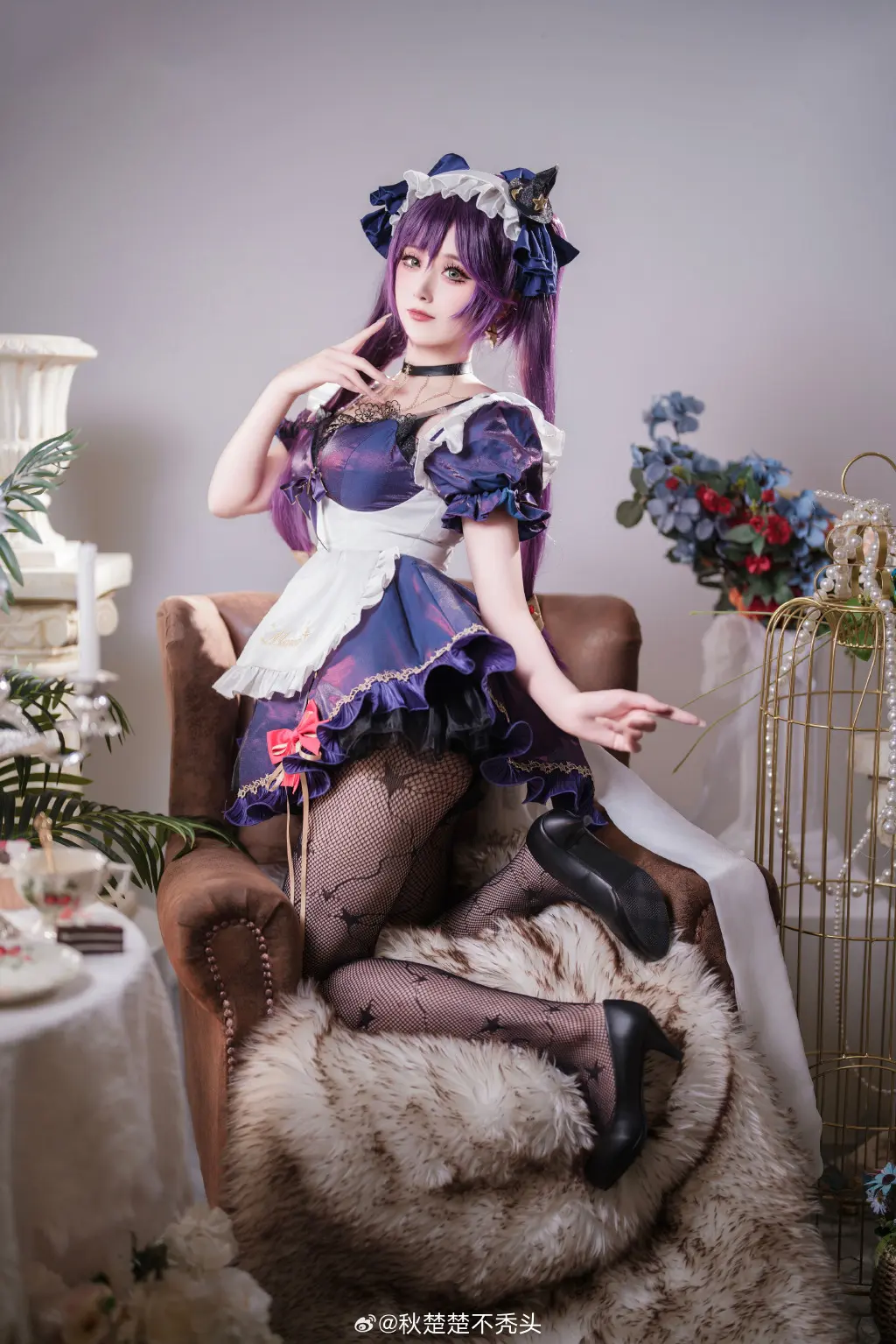 COSPLAY 给你留了早餐哦❤️ 原神 莫娜女仆@秋楚楚不秃头 COSPLAY-第8张