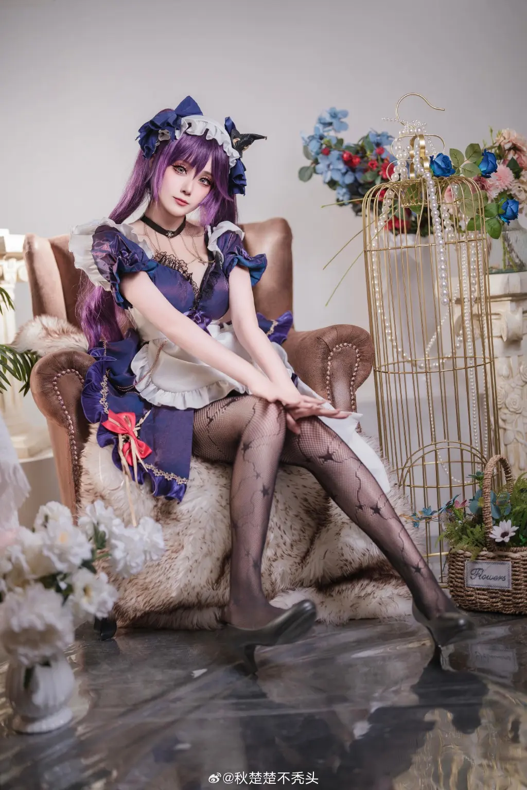 COSPLAY 给你留了早餐哦❤️ 原神 莫娜女仆@秋楚楚不秃头 COSPLAY-第9张