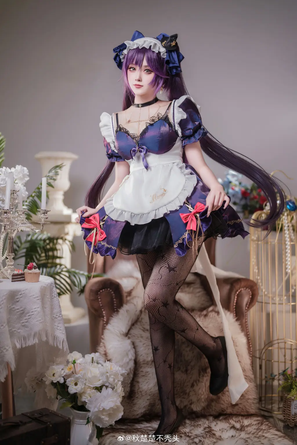 COSPLAY 给你留了早餐哦❤️ 原神 莫娜女仆@秋楚楚不秃头 COSPLAY-第11张