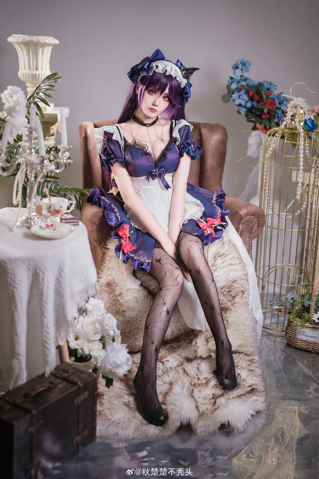 COSPLAY 给你留了早餐哦❤️ 原神 莫娜女仆@秋楚楚不秃头 COSPLAY-第12张