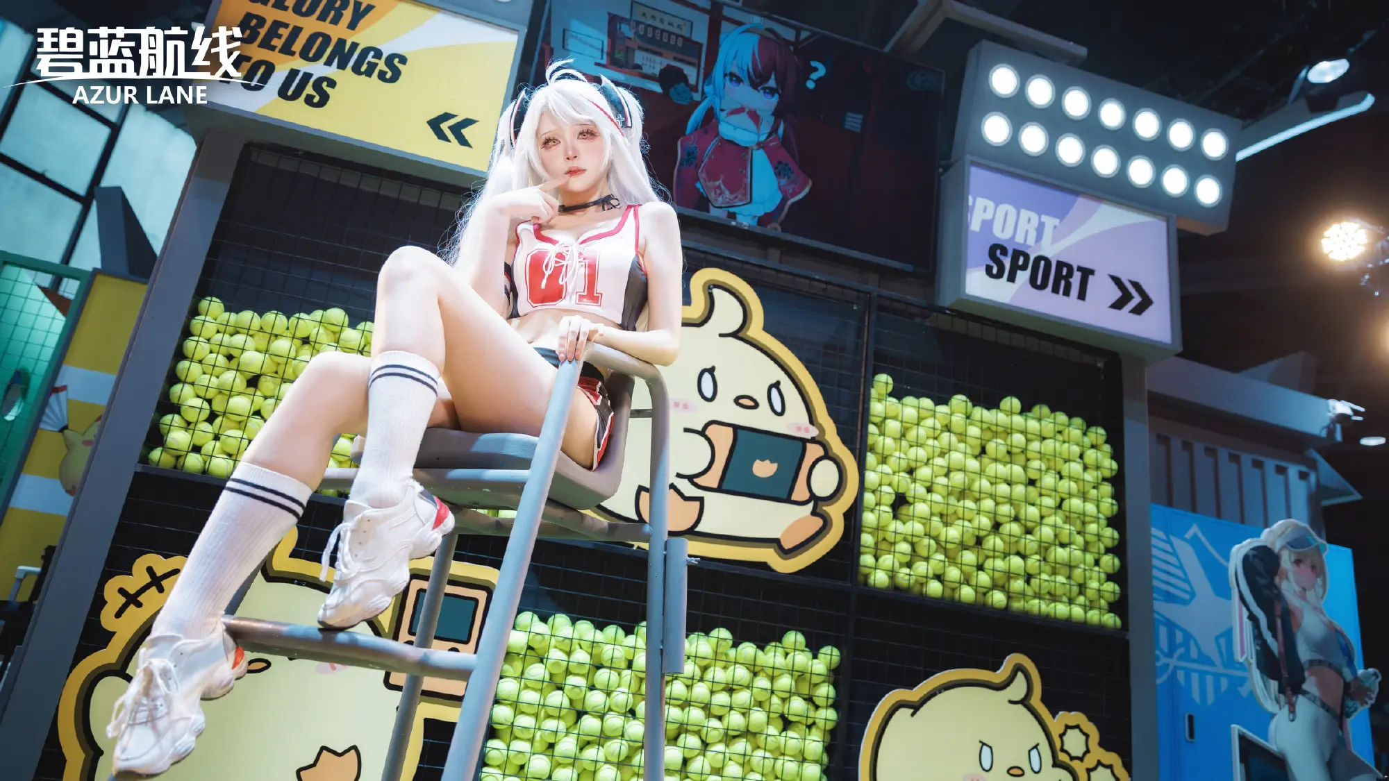 COSPLAY Viel Glück~指挥官玩得开心吗？我的应援是只给你的哦~嘻嘻~ 碧蓝航线 COSPLAY-第4张