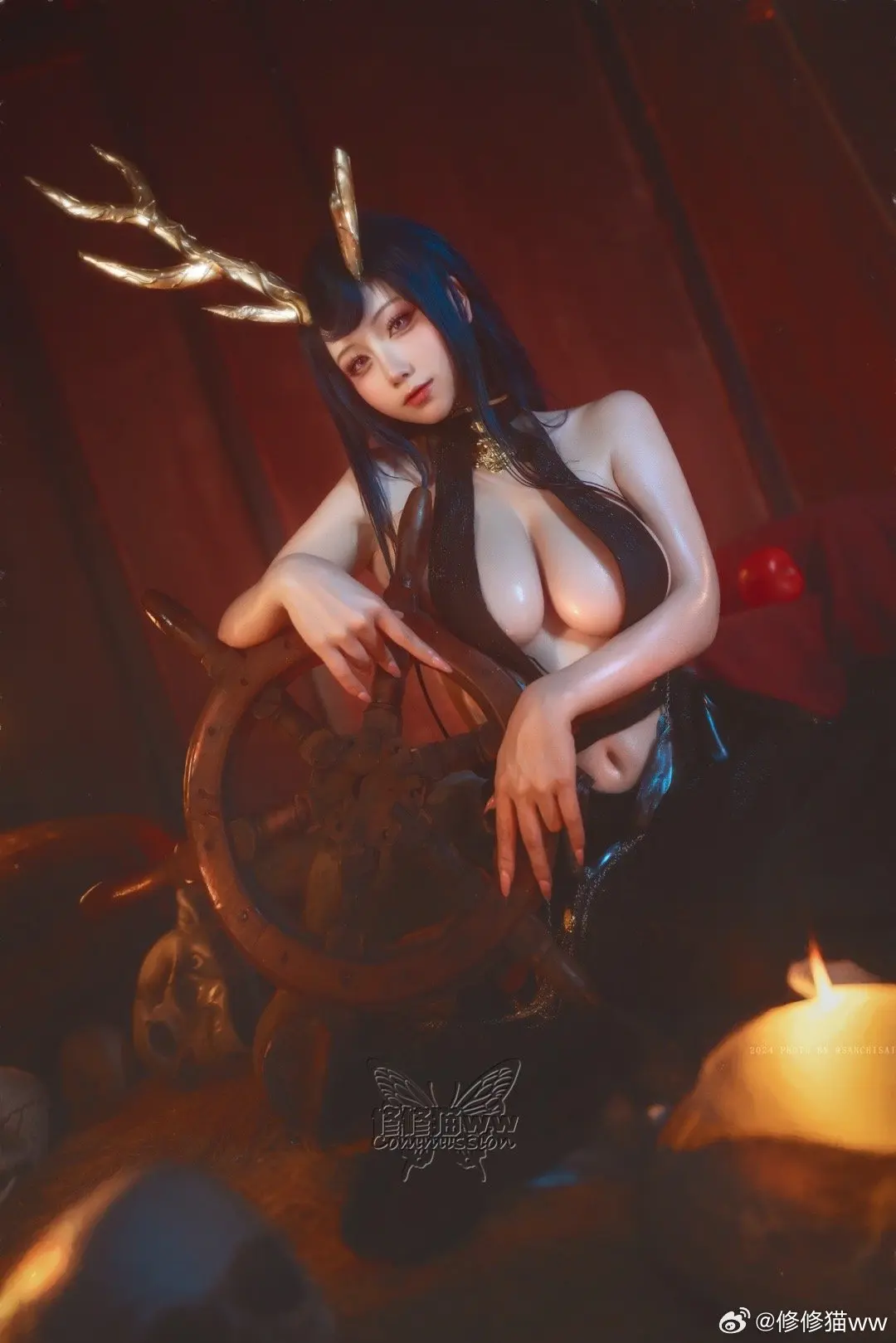 COSPLAY 您好，指挥官大人，我叫金鹿号。碧蓝航线@修修猫ww-公众号小姨ai