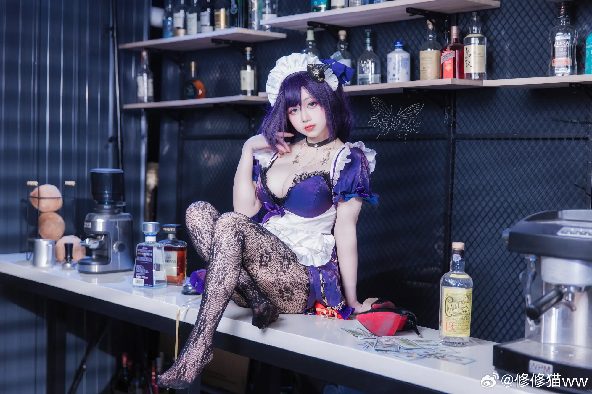 COSPLAY 原神cos 莫娜同人女仆来咯~@修修猫ww COSPLAY-第2张