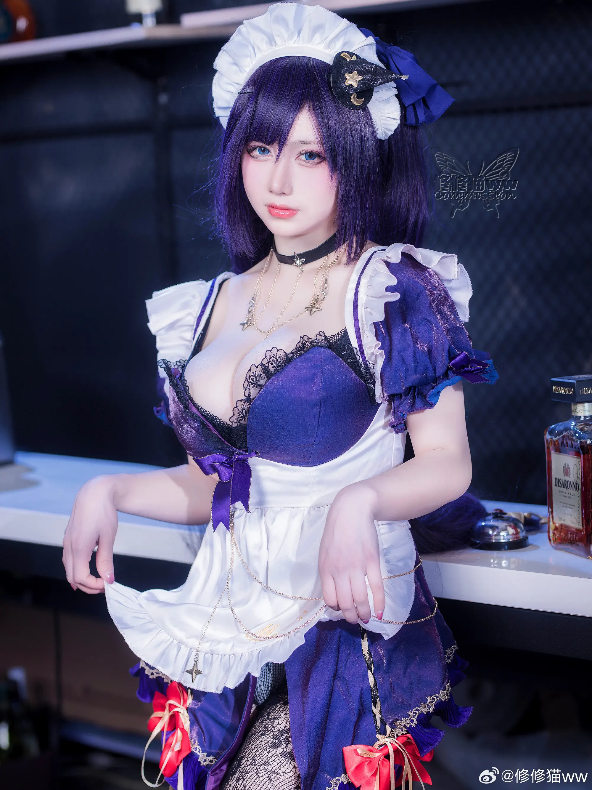 COSPLAY 原神cos 莫娜同人女仆来咯~@修修猫ww-公众号小姨ai