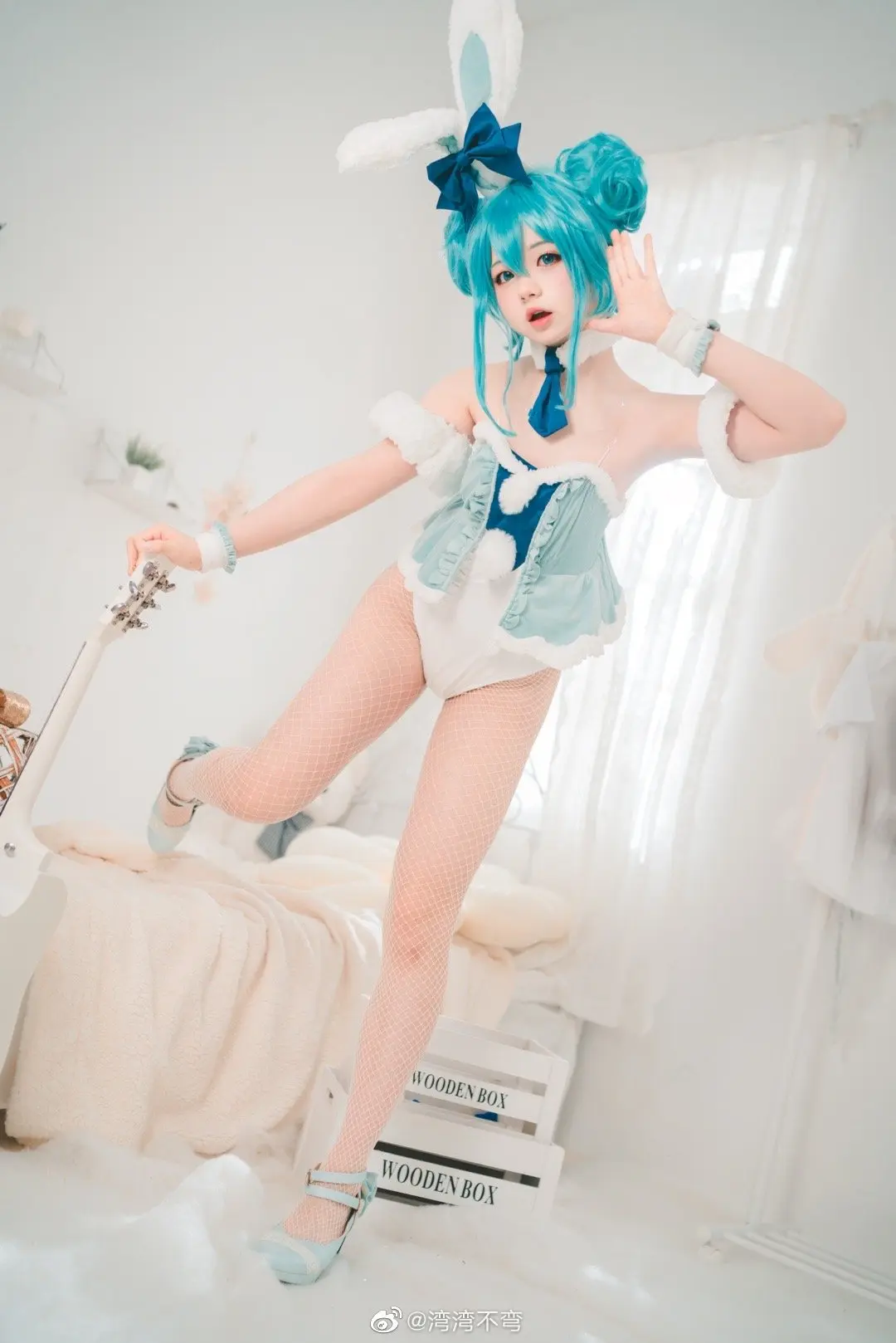 cosplay ～兔年就要拍兔女郎！ miku 兔女郎ver.@湾湾不弯 COSPLAY-第2张