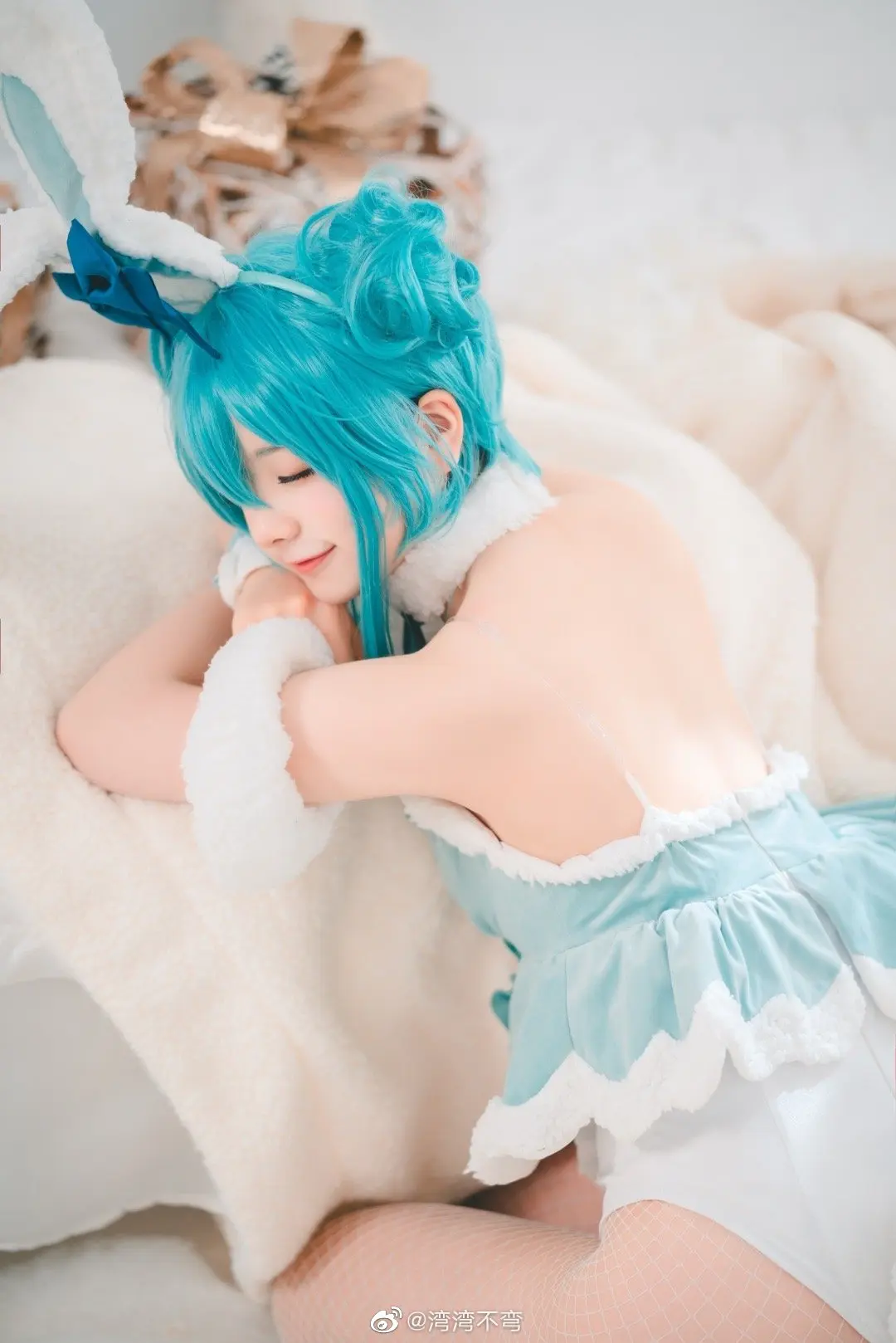 cosplay ～兔年就要拍兔女郎！ miku 兔女郎ver.@湾湾不弯 COSPLAY-第6张