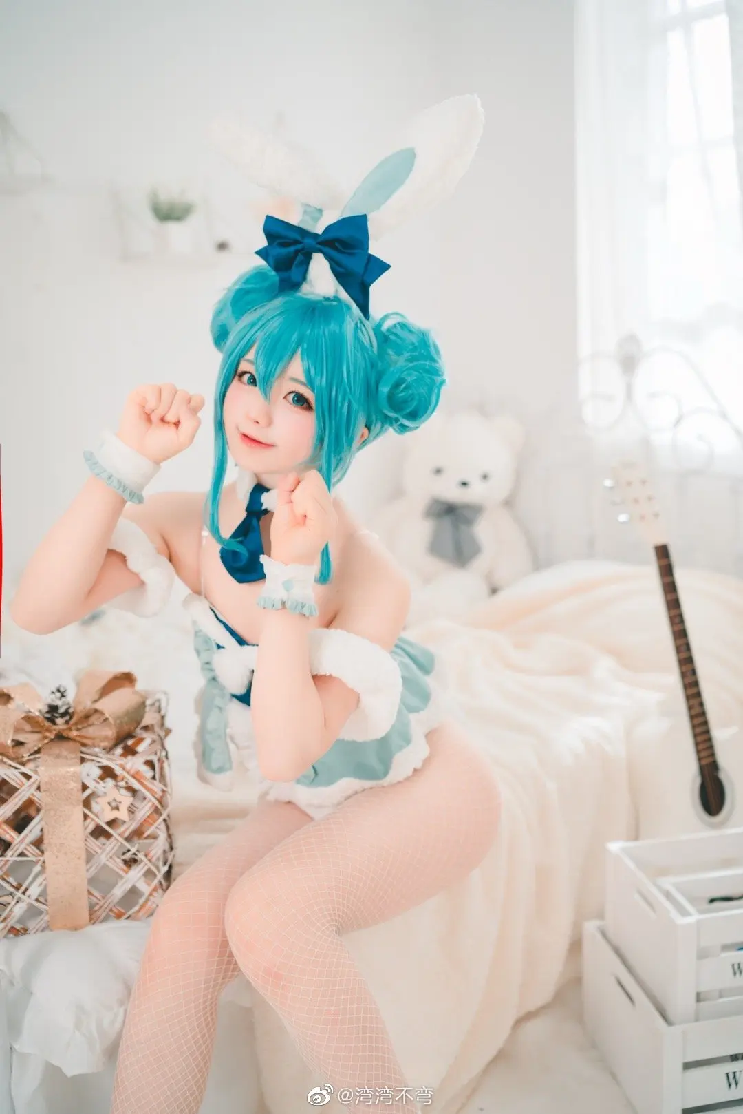 cosplay ～兔年就要拍兔女郎！ miku 兔女郎ver.@湾湾不弯-公众号小姨ai