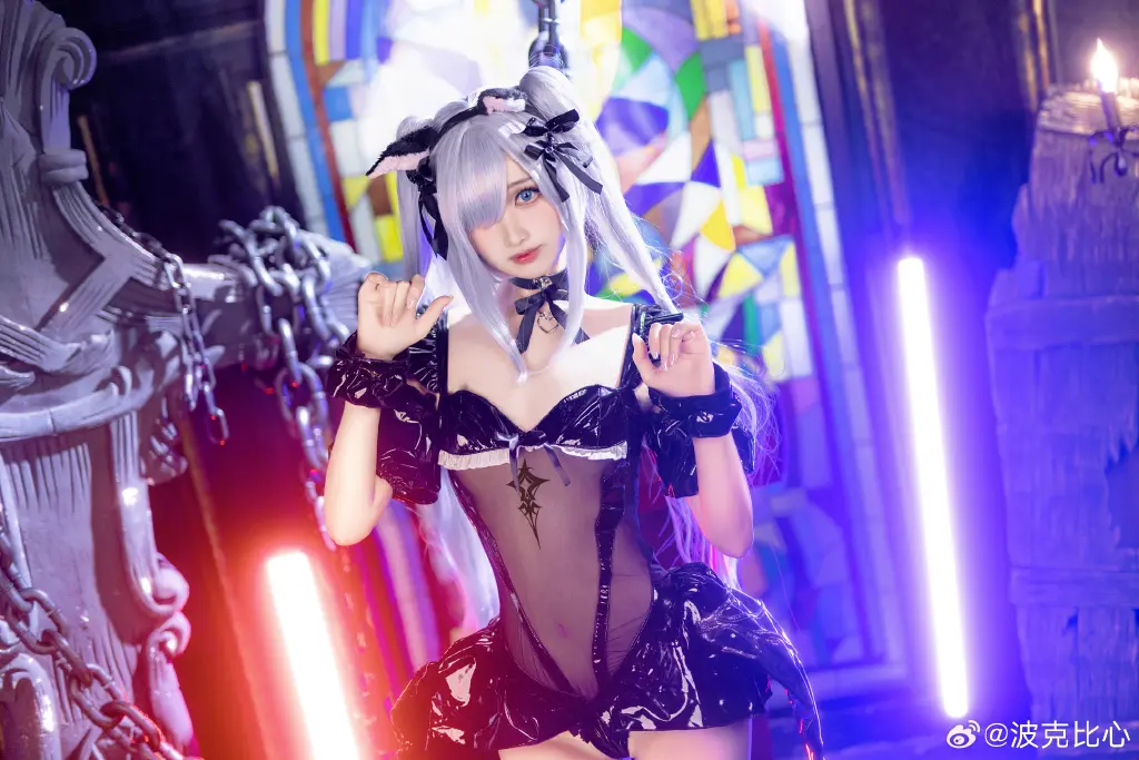 COSPLAY 赶在圣诞之前把万圣节喵喵给指挥官萌发了 碧蓝航线 雅努斯@波克比心 COSPLAY-第4张
