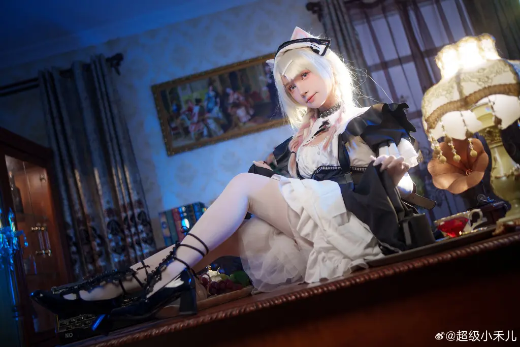 女仆猫猫诶！好久之前拍的啦 明日方舟 风丸 幻影轻俏🐱@超级小禾儿 COSPLAY-第3张