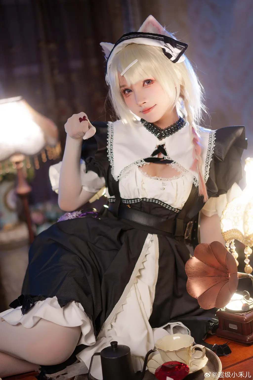 女仆猫猫诶！好久之前拍的啦 明日方舟 风丸 幻影轻俏🐱@超级小禾儿-公众号小姨ai