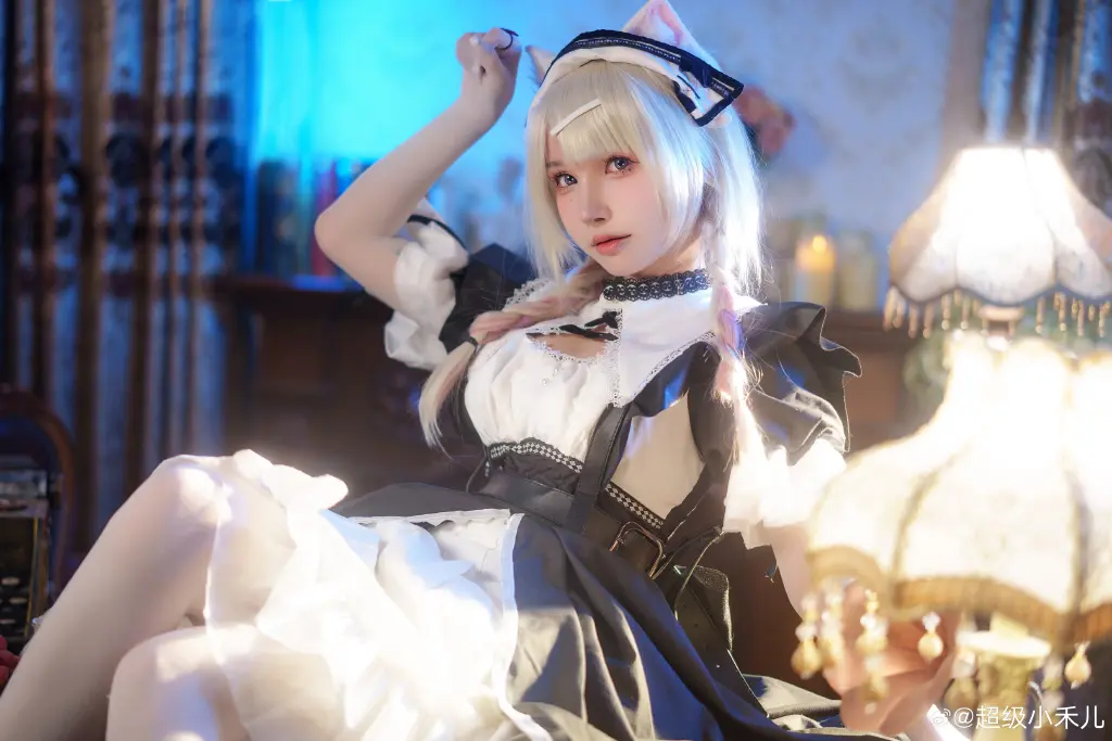 女仆猫猫诶！好久之前拍的啦 明日方舟 风丸 幻影轻俏🐱@超级小禾儿 COSPLAY-第7张
