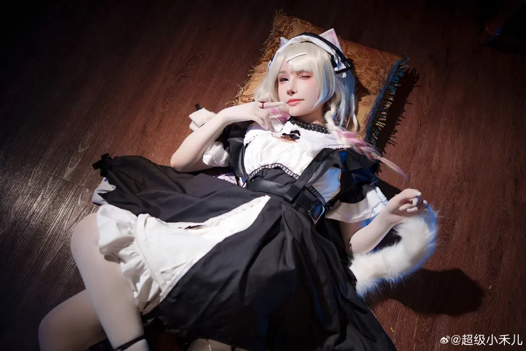 女仆猫猫诶！好久之前拍的啦 明日方舟 风丸 幻影轻俏🐱@超级小禾儿 COSPLAY-第10张