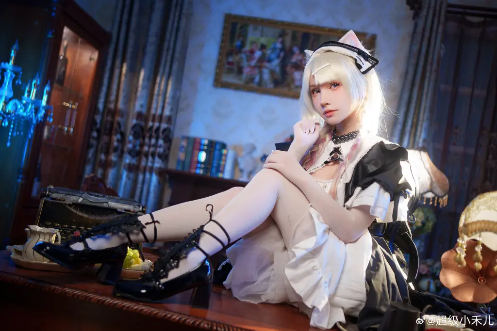 女仆猫猫诶！好久之前拍的啦 明日方舟 风丸 幻影轻俏🐱@超级小禾儿 COSPLAY-第12张