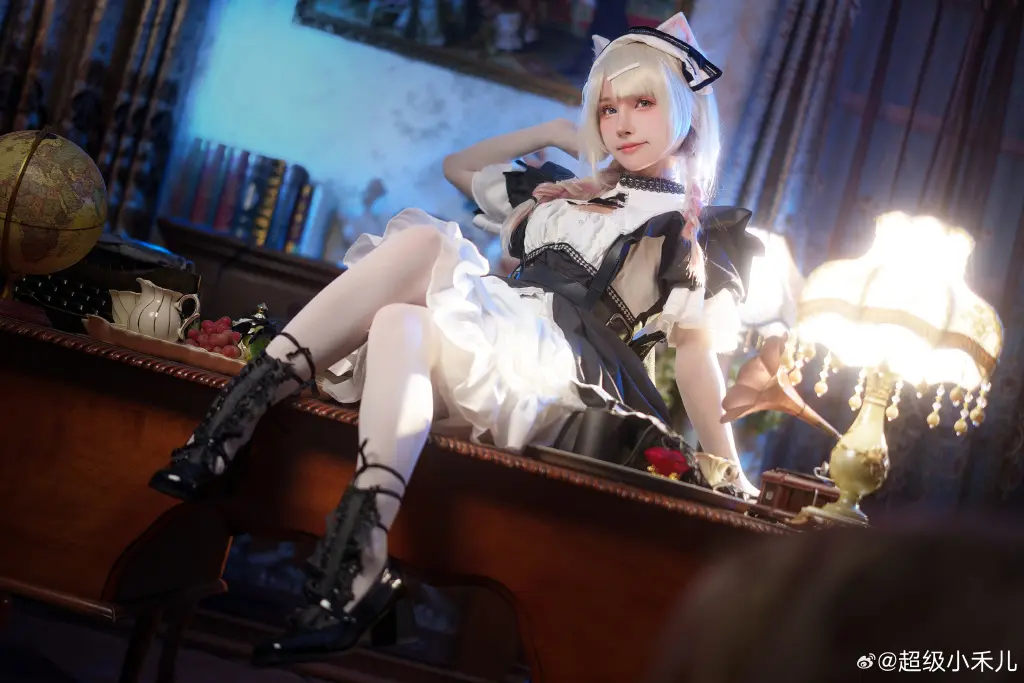 女仆猫猫诶！好久之前拍的啦 明日方舟 风丸 幻影轻俏🐱@超级小禾儿 COSPLAY-第15张
