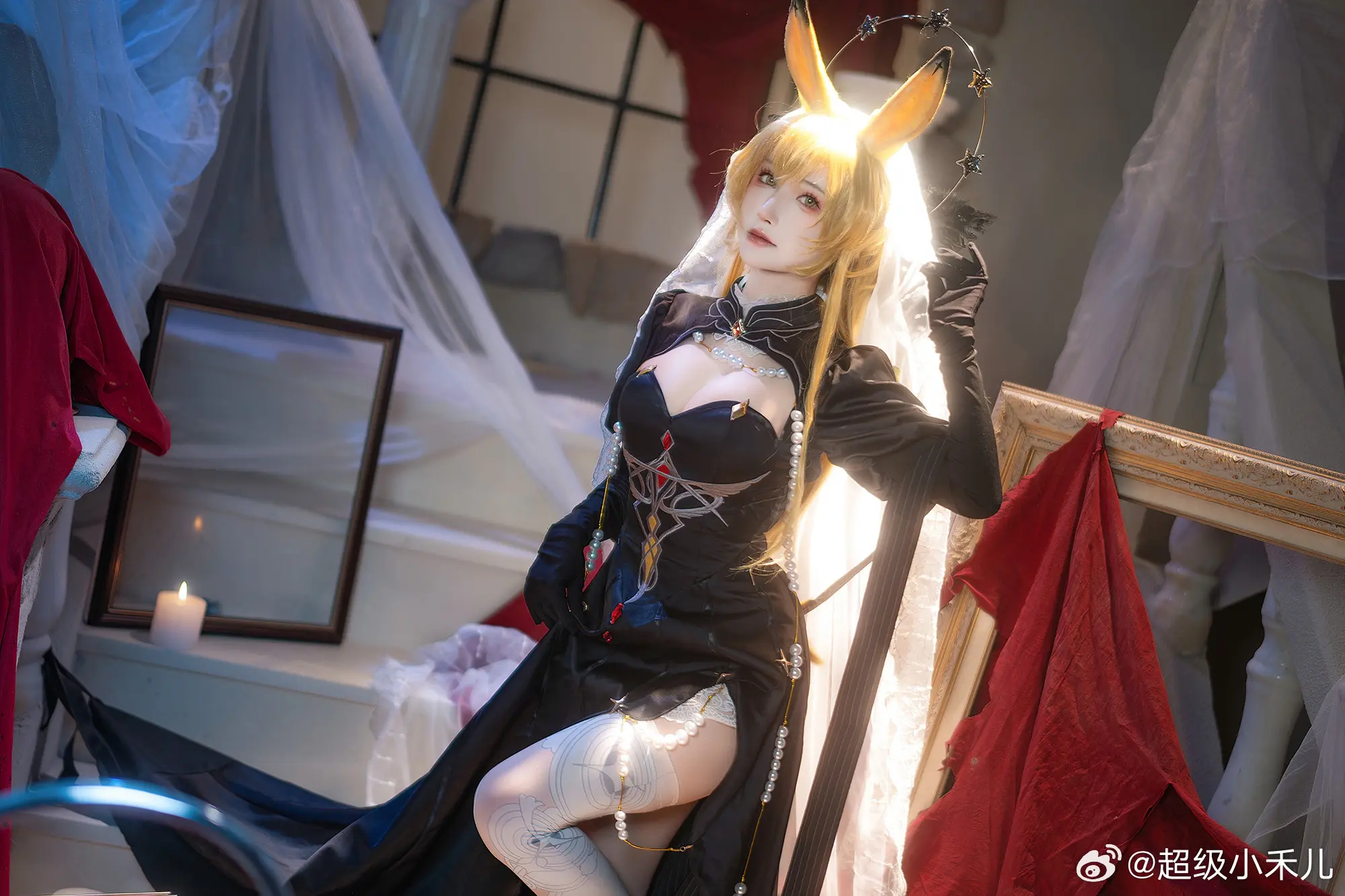 COSPLAY 博士，你盯着我看了多久了？是发现了什么有趣的谜题吗？ 明日方舟 莱茵生命@超级小禾儿 COSPLAY-第9张