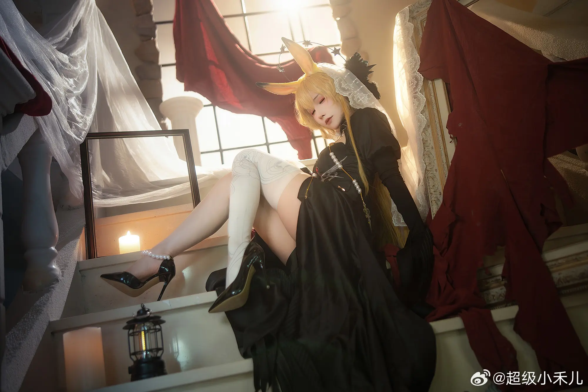 COSPLAY 博士，你盯着我看了多久了？是发现了什么有趣的谜题吗？ 明日方舟 莱茵生命@超级小禾儿 COSPLAY-第14张