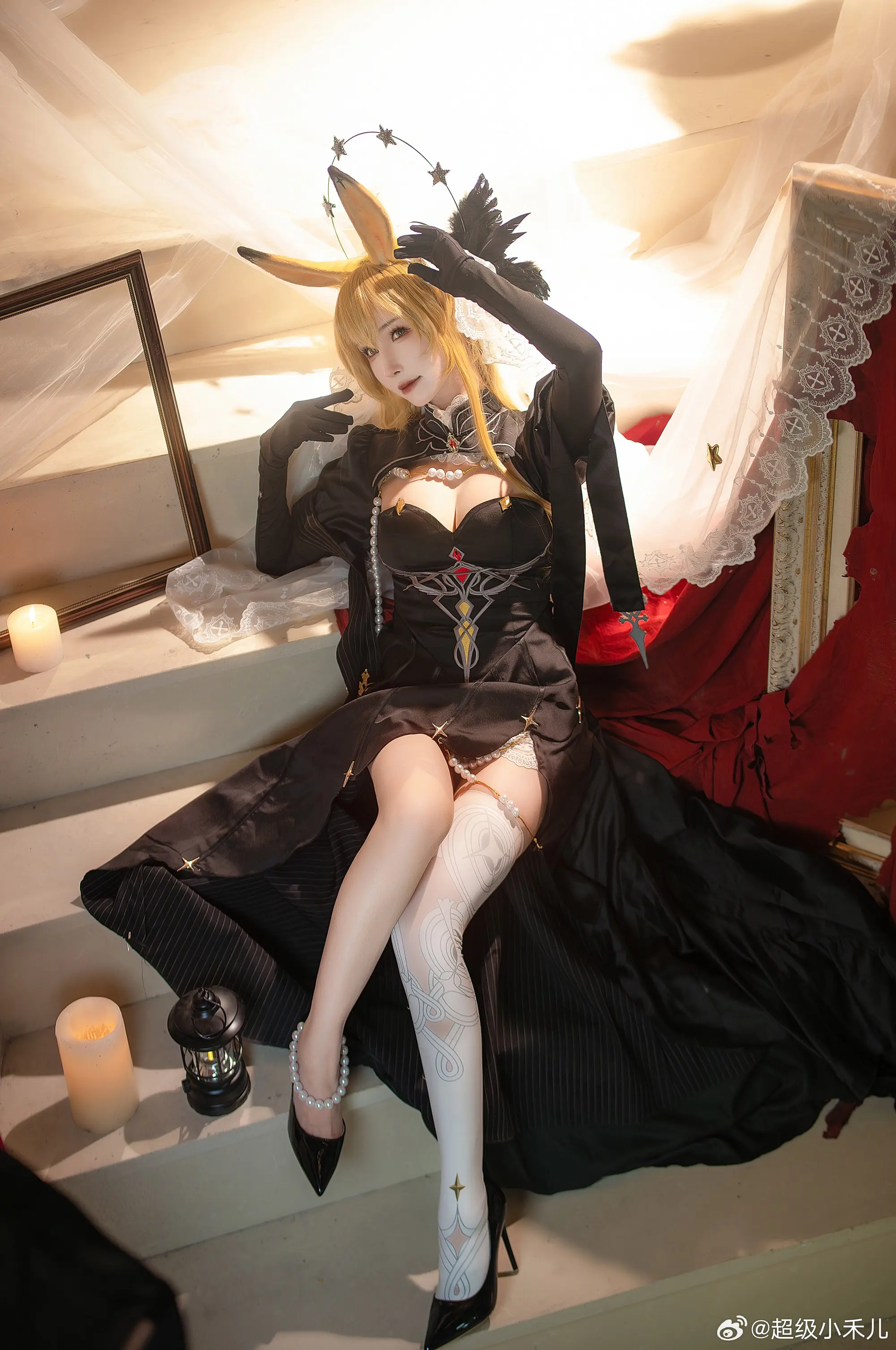 COSPLAY 博士，你盯着我看了多久了？是发现了什么有趣的谜题吗？ 明日方舟 莱茵生命@超级小禾儿 COSPLAY-第7张