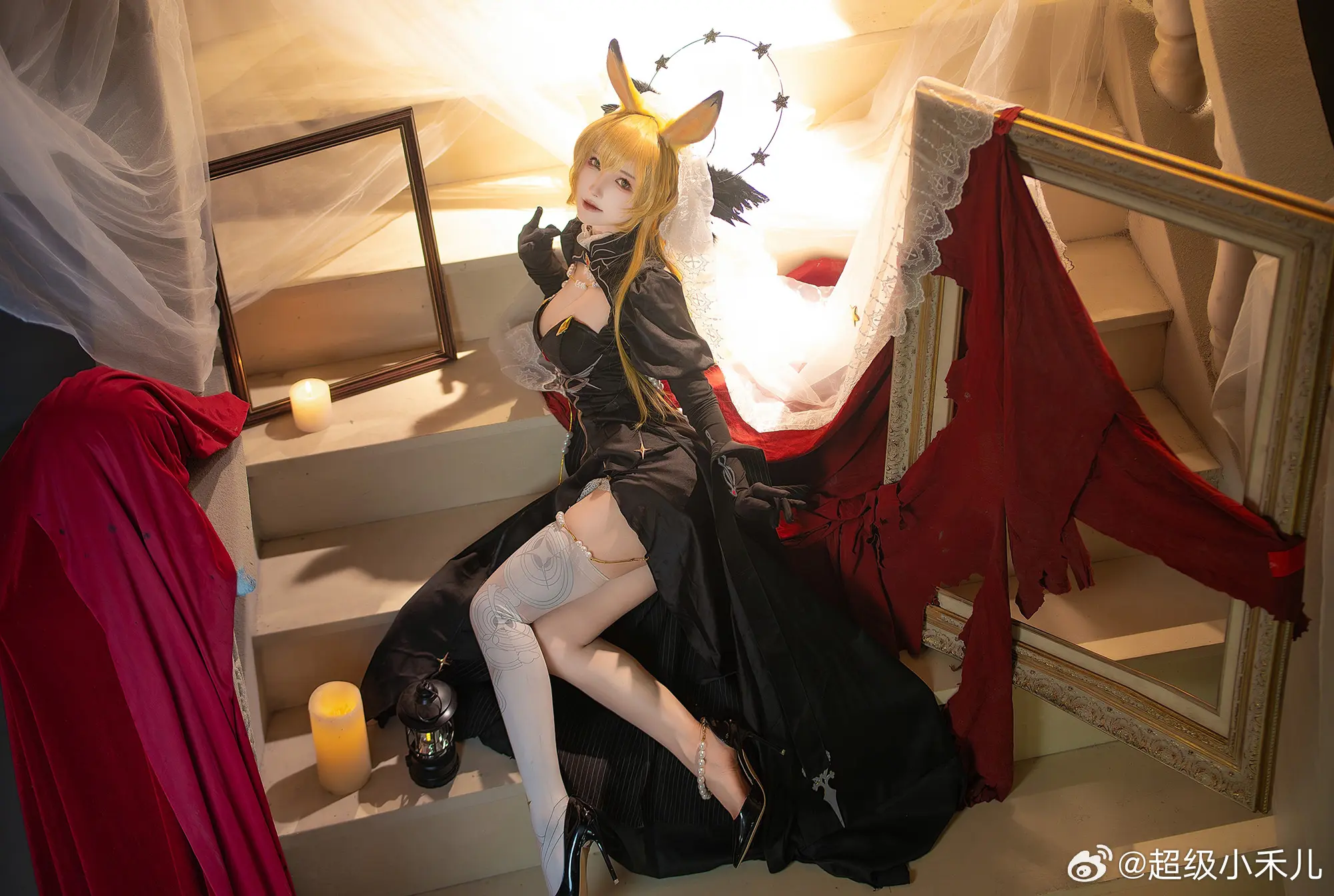 COSPLAY 博士，你盯着我看了多久了？是发现了什么有趣的谜题吗？ 明日方舟 莱茵生命@超级小禾儿 COSPLAY-第15张