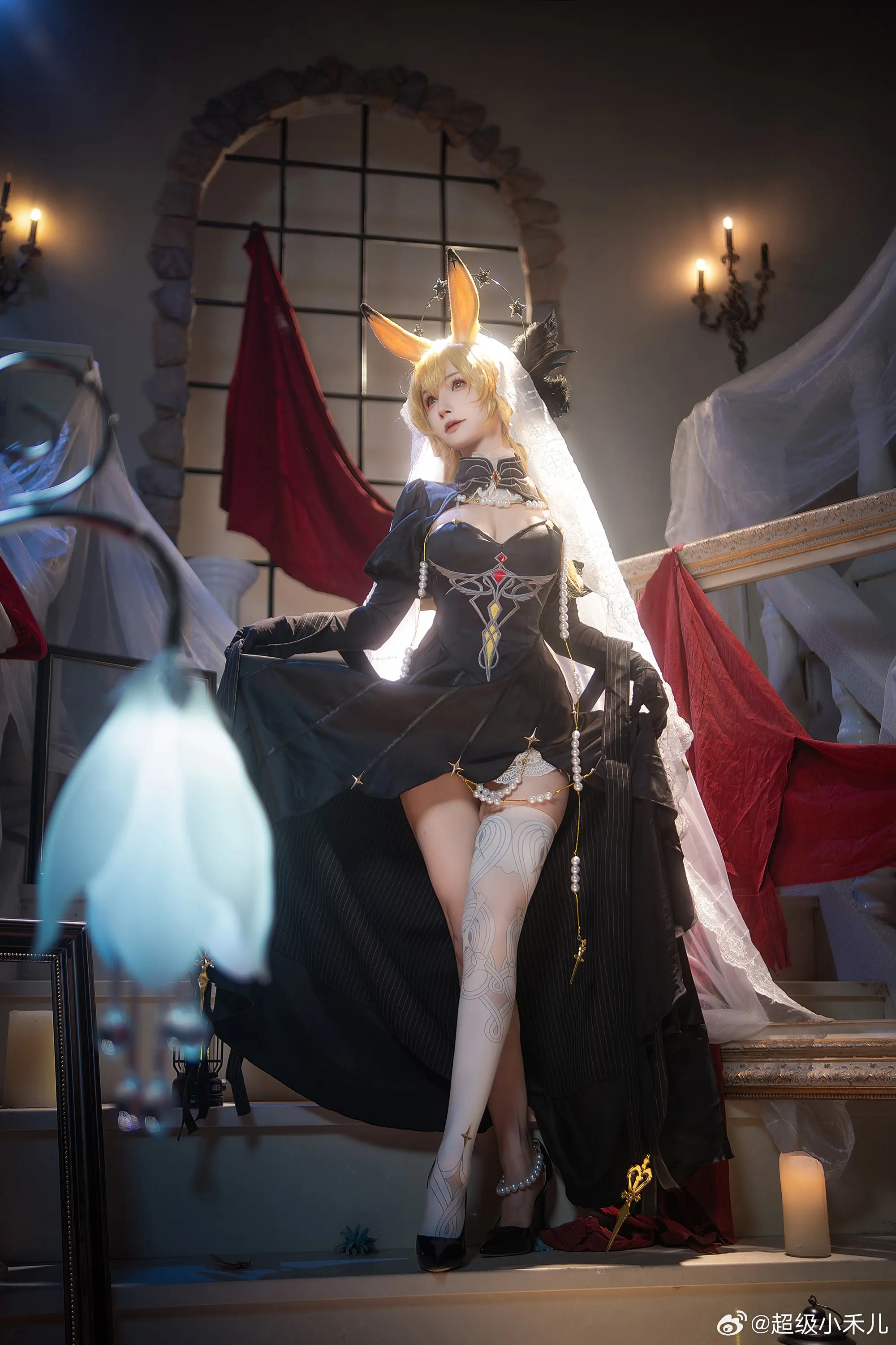 COSPLAY 博士，你盯着我看了多久了？是发现了什么有趣的谜题吗？ 明日方舟 莱茵生命@超级小禾儿 COSPLAY-第3张