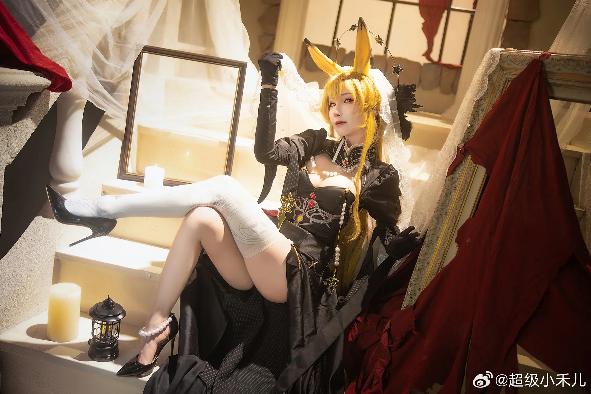 COSPLAY 博士，你盯着我看了多久了？是发现了什么有趣的谜题吗？ 明日方舟 莱茵生命@超级小禾儿 COSPLAY-第5张