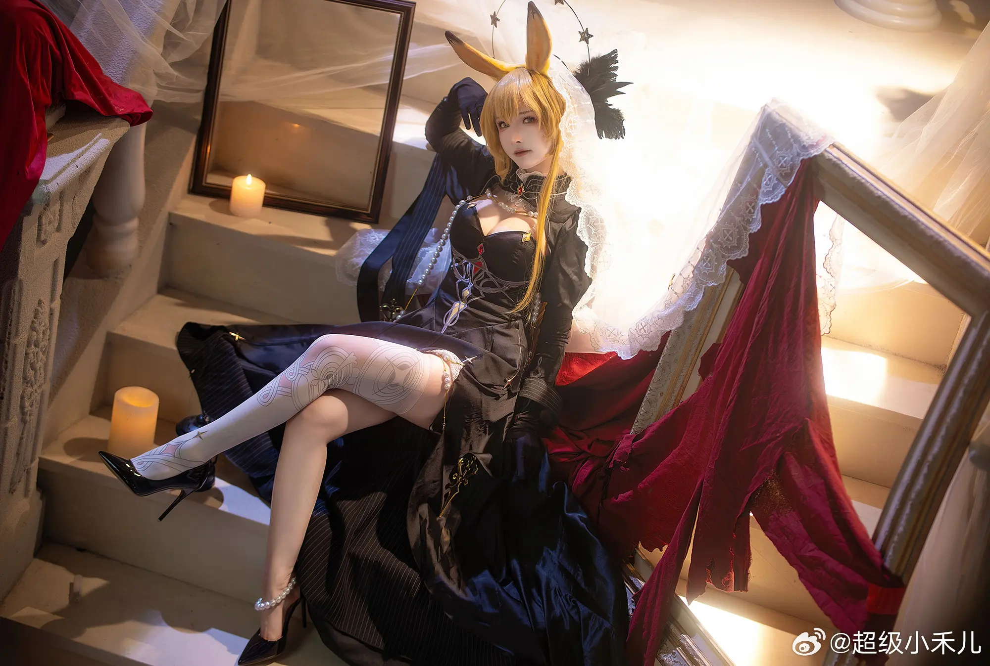 COSPLAY 博士，你盯着我看了多久了？是发现了什么有趣的谜题吗？ 明日方舟 莱茵生命@超级小禾儿 COSPLAY-第8张