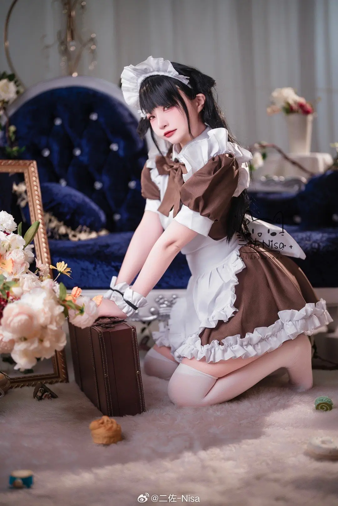 COSPLAY ~只要想到指挥官会来视察，就算是杂事感觉也能更加努力完成了！…至于努力之后会有什么变化…嗯~能让指挥官高兴就好了~ 碧蓝航线 鸟海@二佐-Nisa-公众号小姨ai