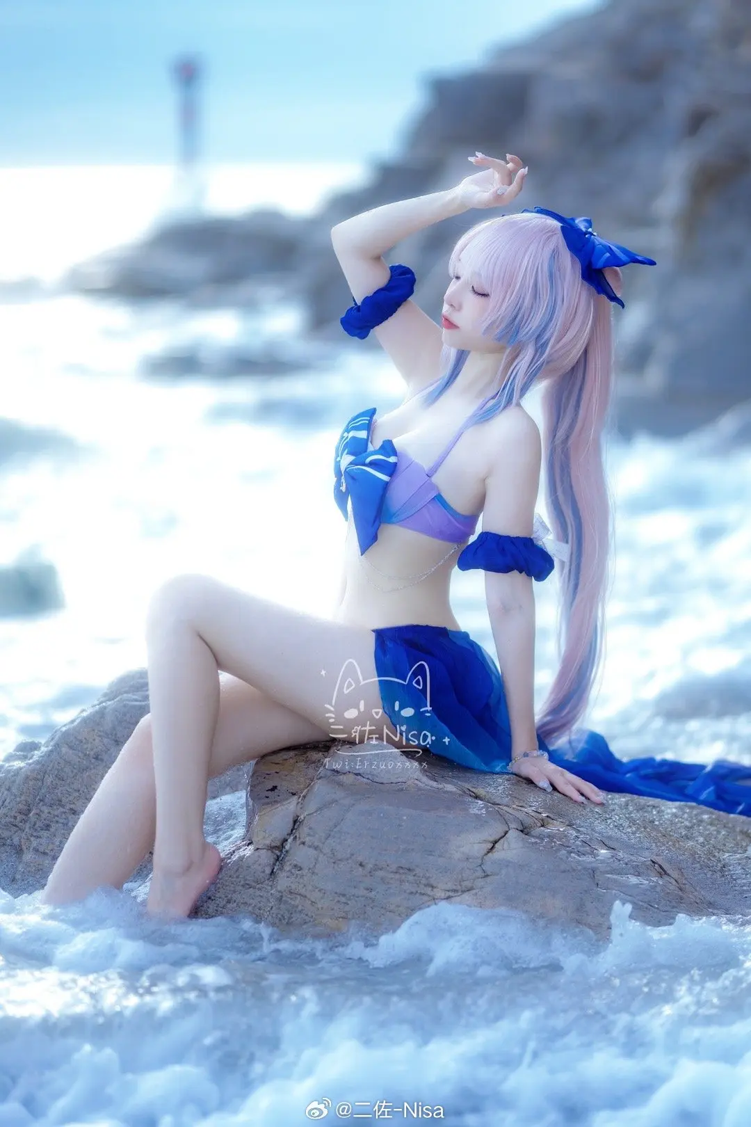 COSPLAY 旅行者，夏天来了啊 原神 珊瑚宫心海@-二佐Nisa- COSPLAY-第3张