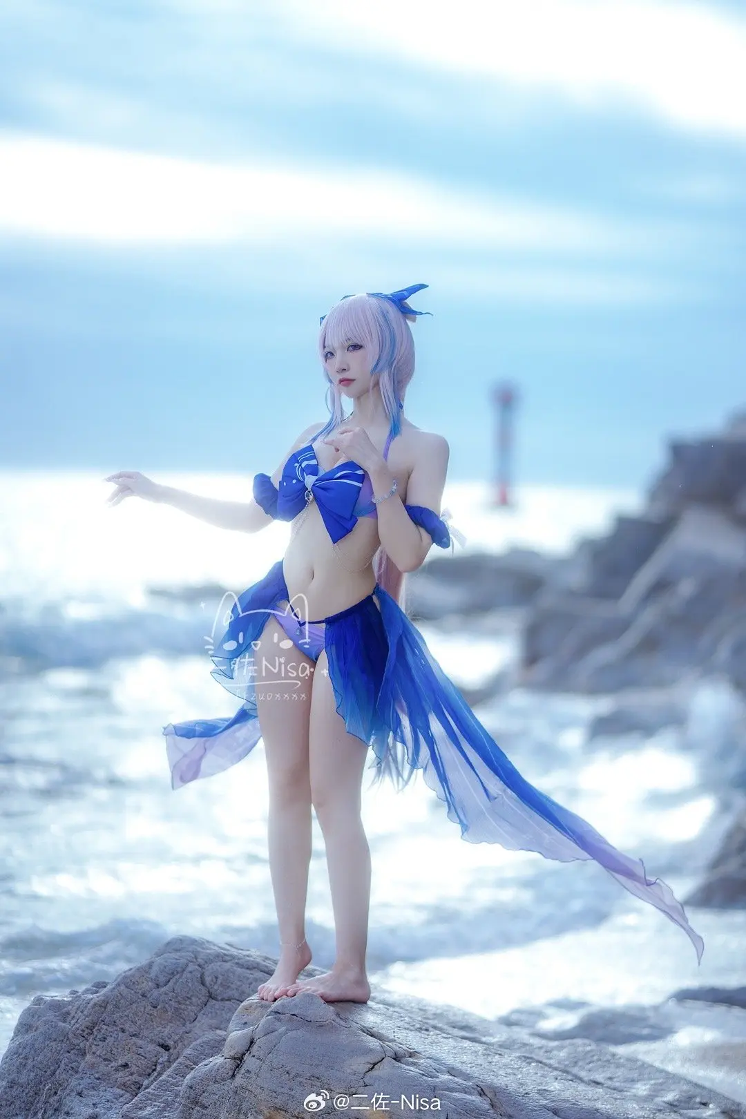 COSPLAY 旅行者，夏天来了啊 原神 珊瑚宫心海@-二佐Nisa- COSPLAY-第4张