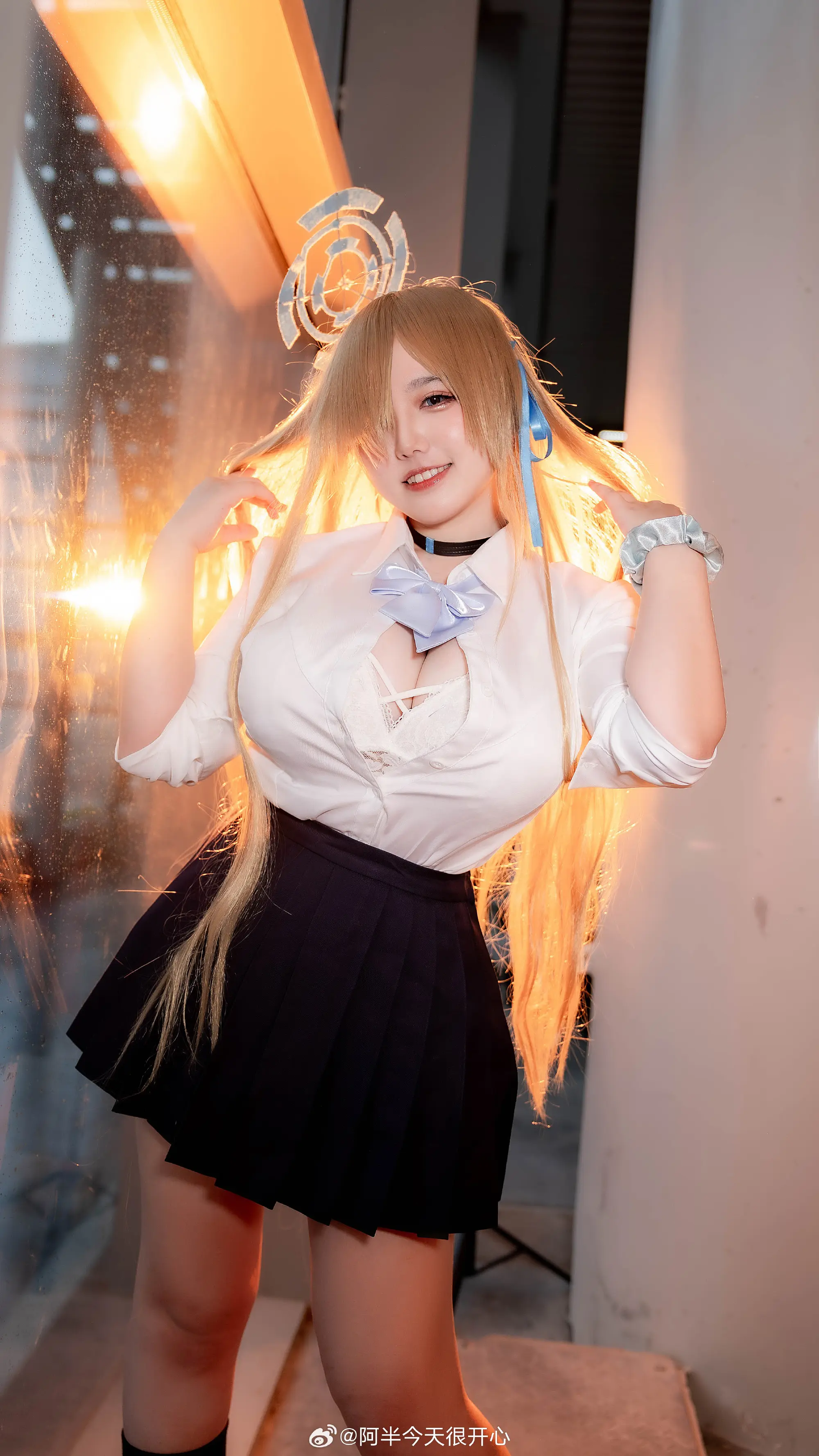 COSPLAY 蔚蓝档案 一之濑明日奈@阿半今天很开心-公众号小姨ai