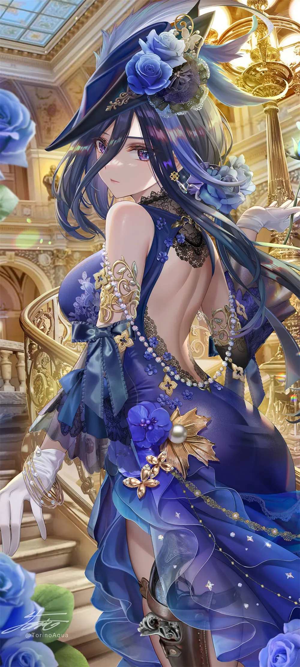 动漫壁纸 | 超可爱银发美少女 兽耳芙宁娜 今日插画壁纸推荐 壁纸-第14张