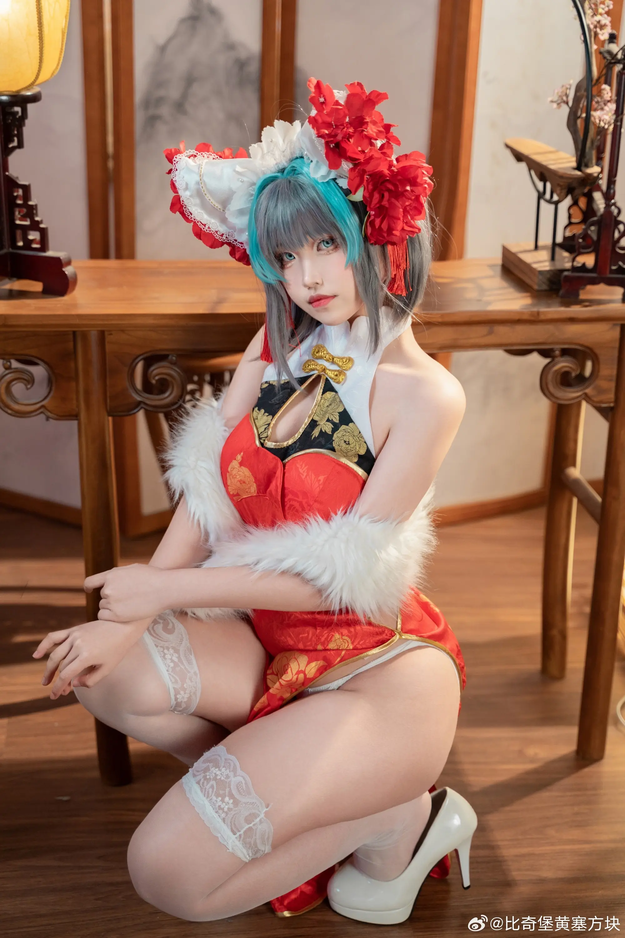 COSPLAY 碧蓝航线 柴郡@比奇堡黄塞方块 COSPLAY-第3张