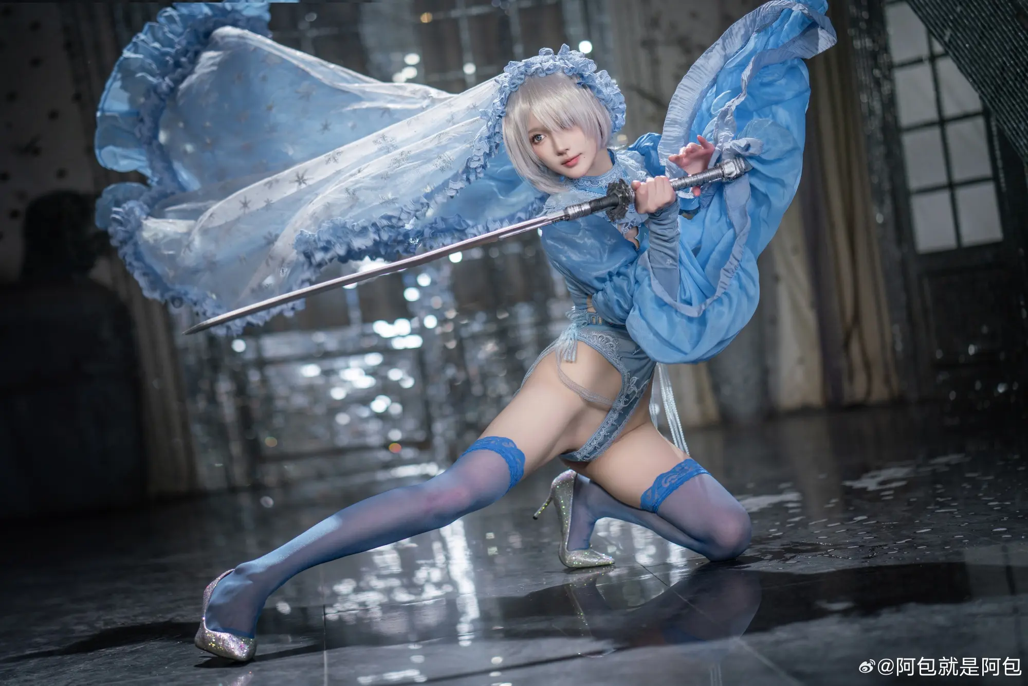 COSPLAY —愿人类荣光永存— 尼尔:机械纪元 冰雪2b@阿包就是阿包 COSPLAY-第4张