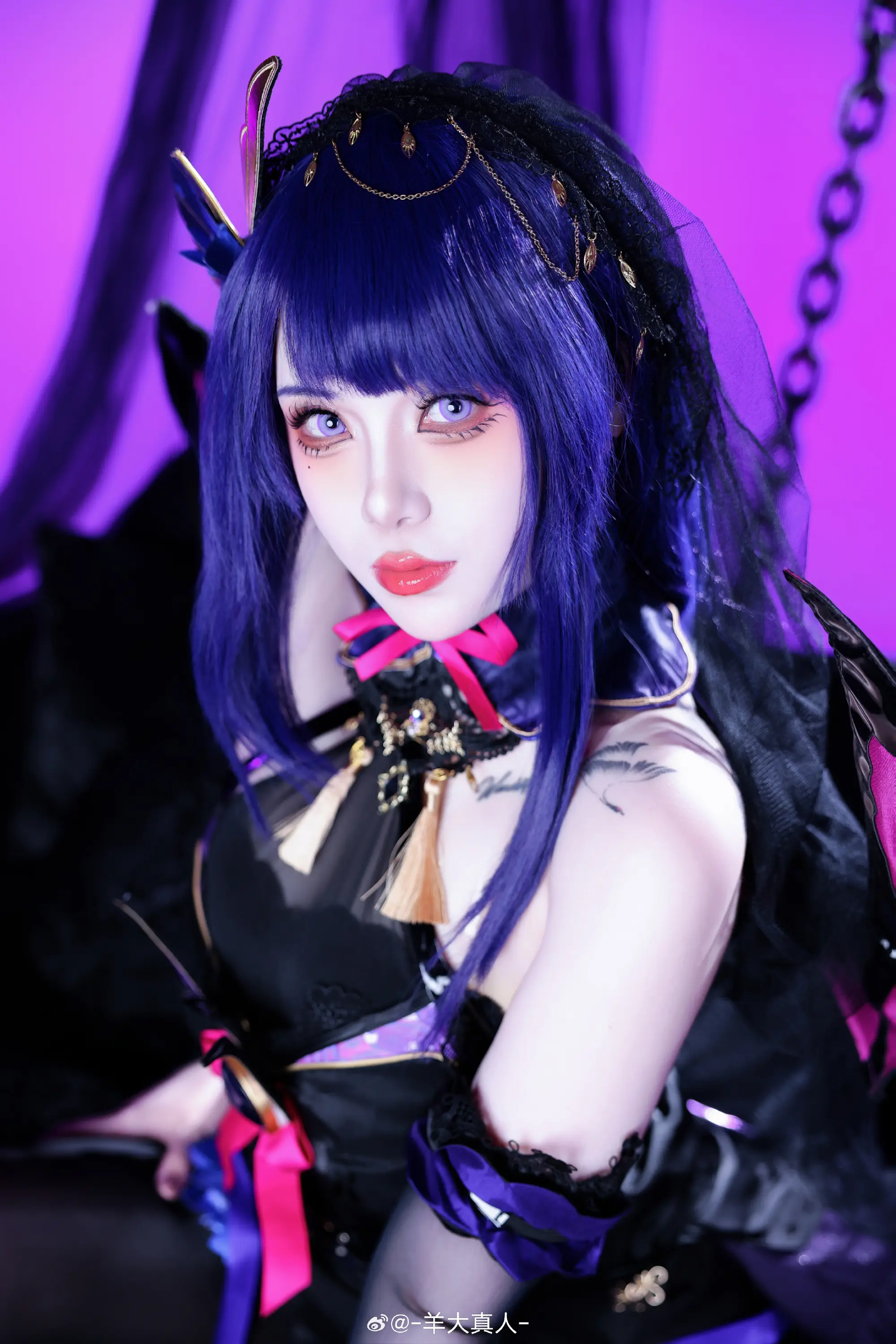 COSPLAY 原神 ⚡魅魔「雷电将军」@-羊大真人--公众号小姨ai