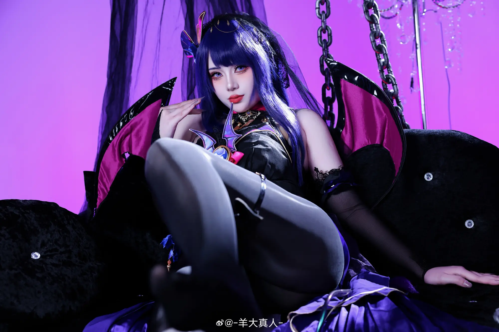 COSPLAY 原神 ⚡魅魔「雷电将军」@-羊大真人- COSPLAY-第3张