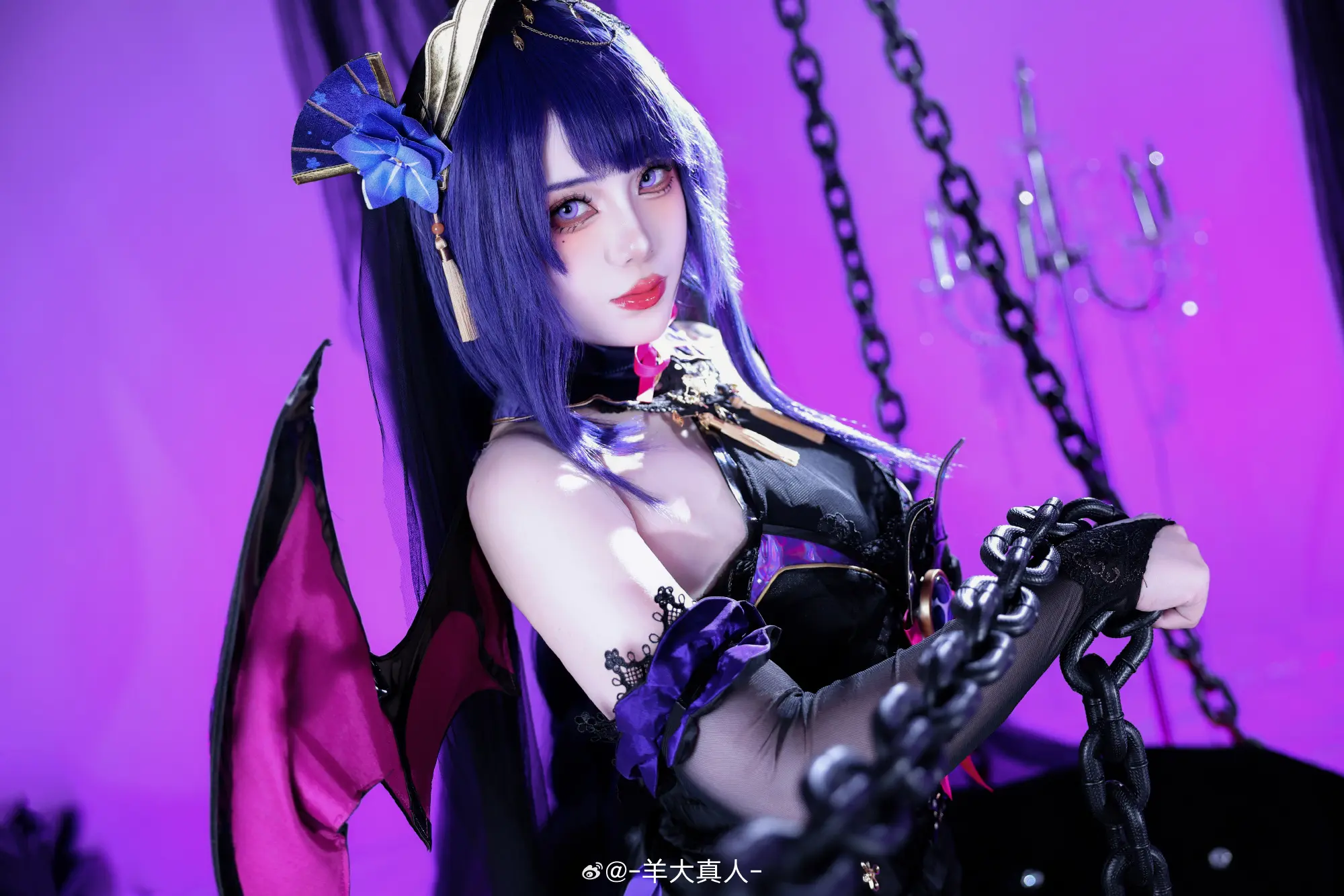 COSPLAY 原神 ⚡魅魔「雷电将军」@-羊大真人- COSPLAY-第4张