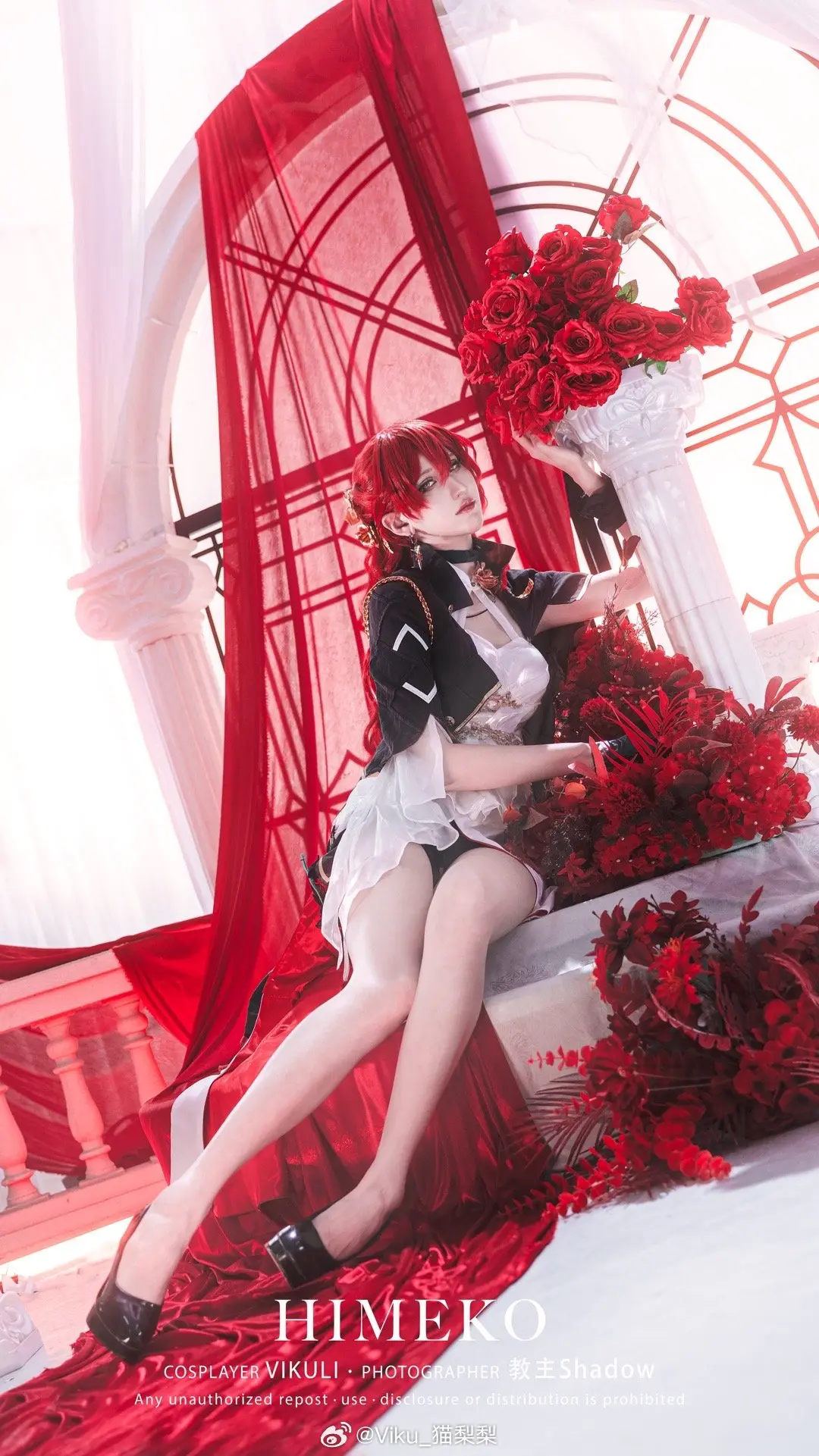 cosplay 崩坏星穹铁道 是谁的姬子妈咪❤️@Viku_猫梨梨 COSPLAY-第2张