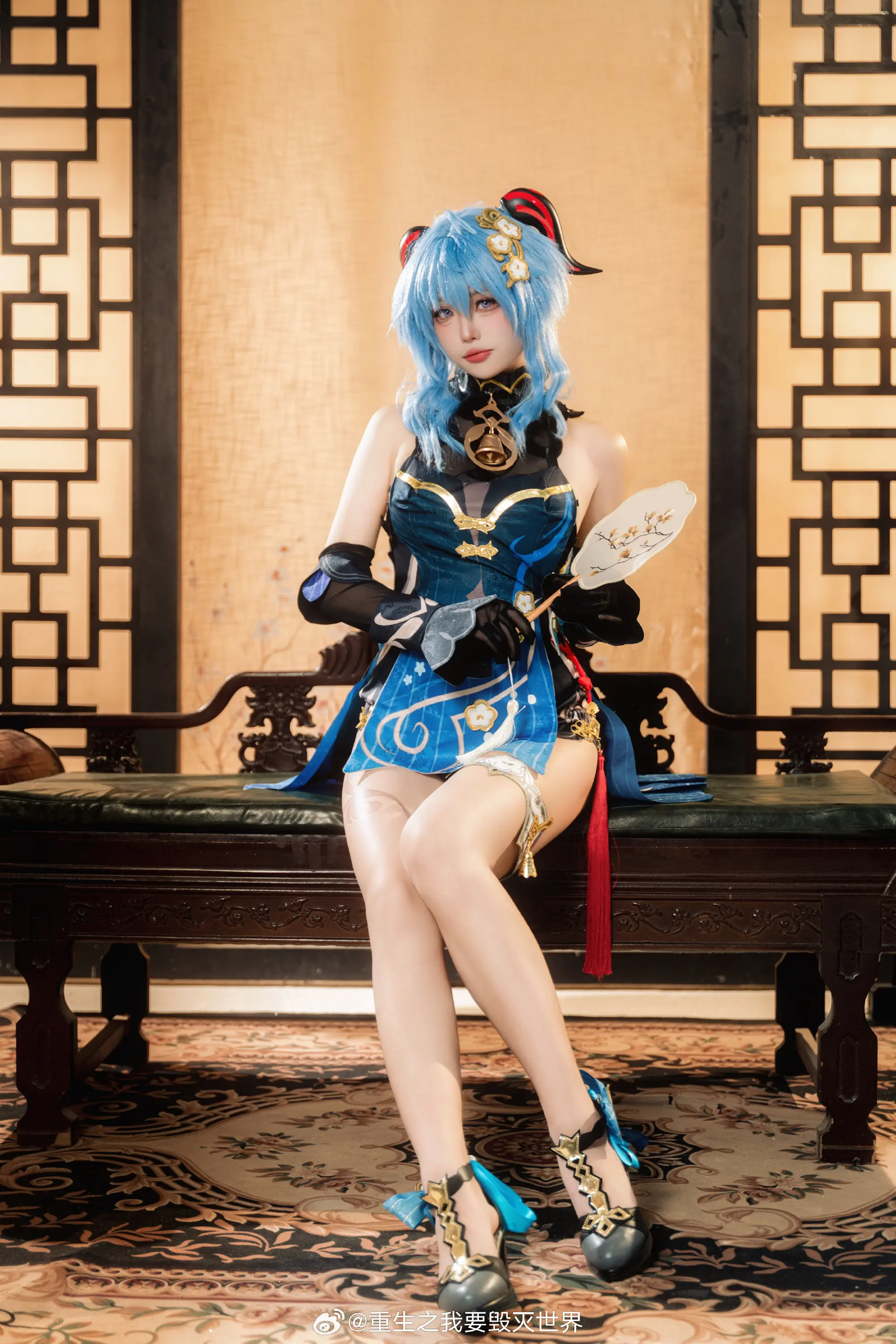 cosplay 和旅行者…一起度过的海灯节… 原神 甘雨@重生之我要毁灭世界-公众号小姨ai