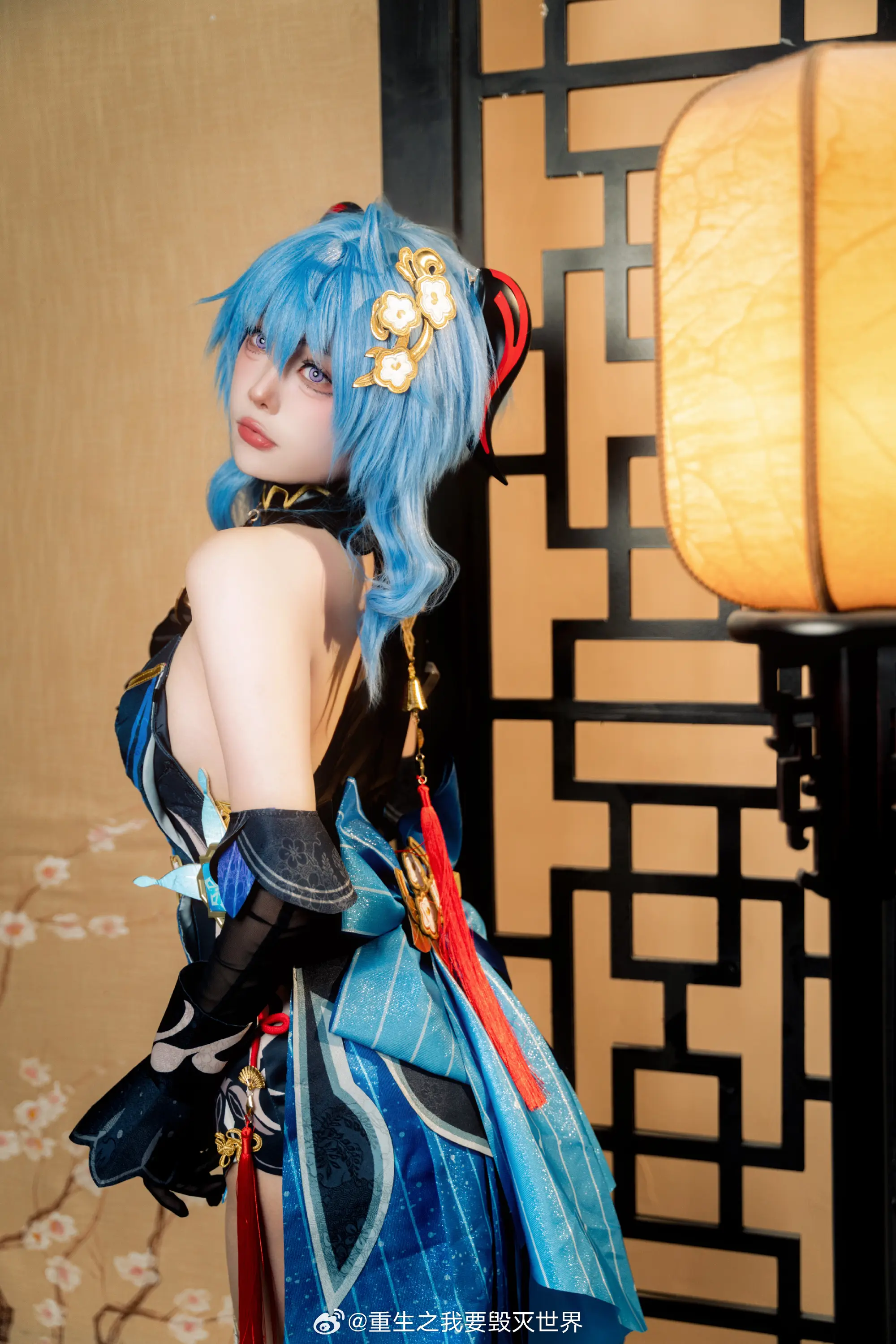 cosplay 和旅行者...一起度过的海灯节... 原神 甘雨@重生之我要毁灭世界 COSPLAY-第16张