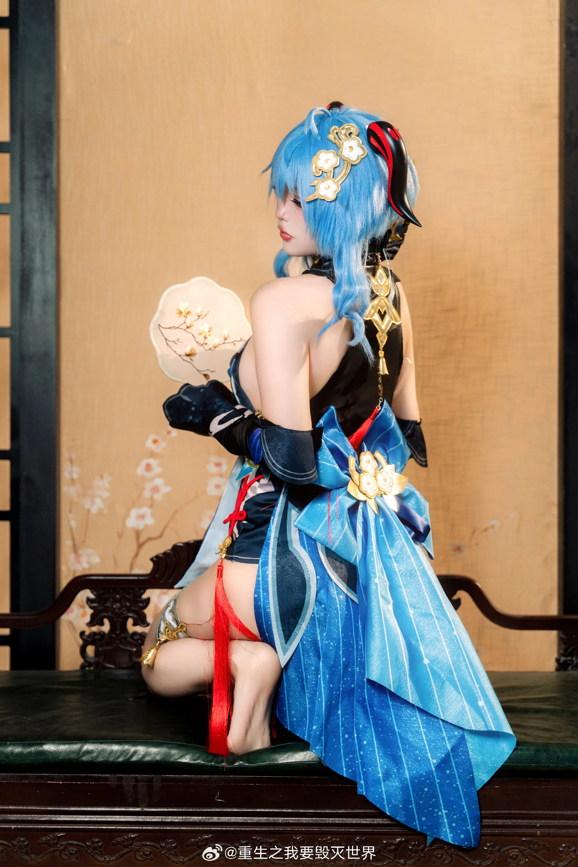 cosplay 和旅行者...一起度过的海灯节... 原神 甘雨@重生之我要毁灭世界 COSPLAY-第3张