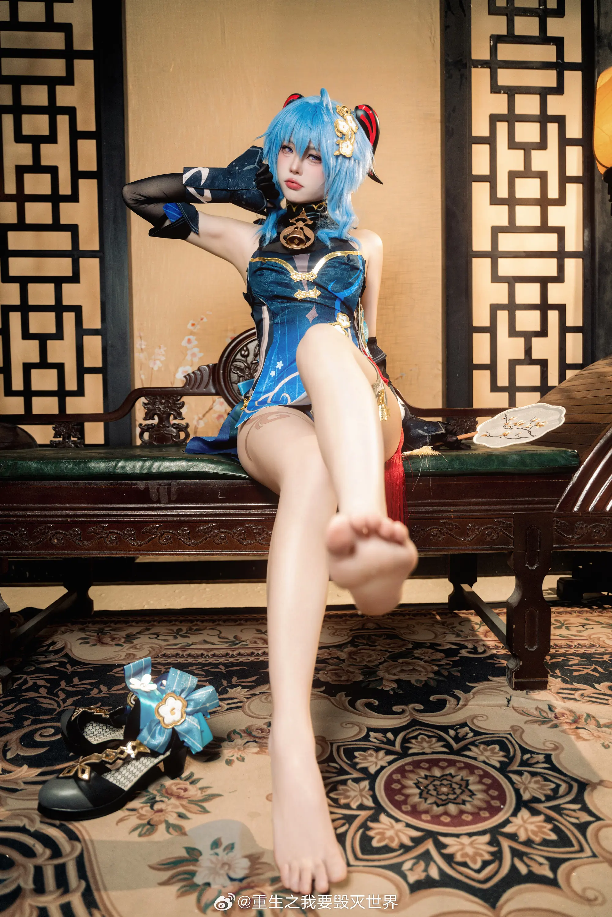 cosplay 和旅行者...一起度过的海灯节... 原神 甘雨@重生之我要毁灭世界 COSPLAY-第8张