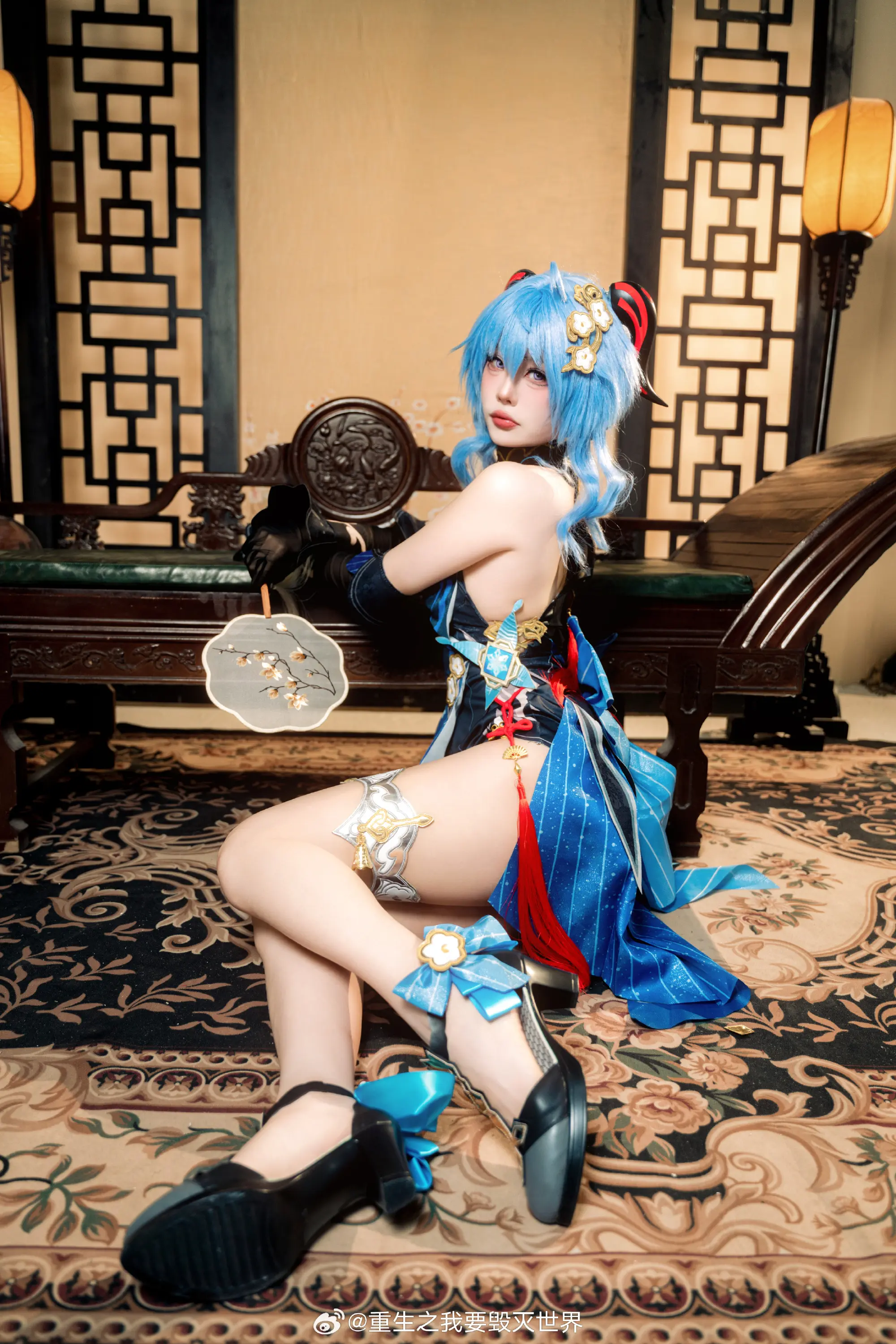 cosplay 和旅行者...一起度过的海灯节... 原神 甘雨@重生之我要毁灭世界 COSPLAY-第7张