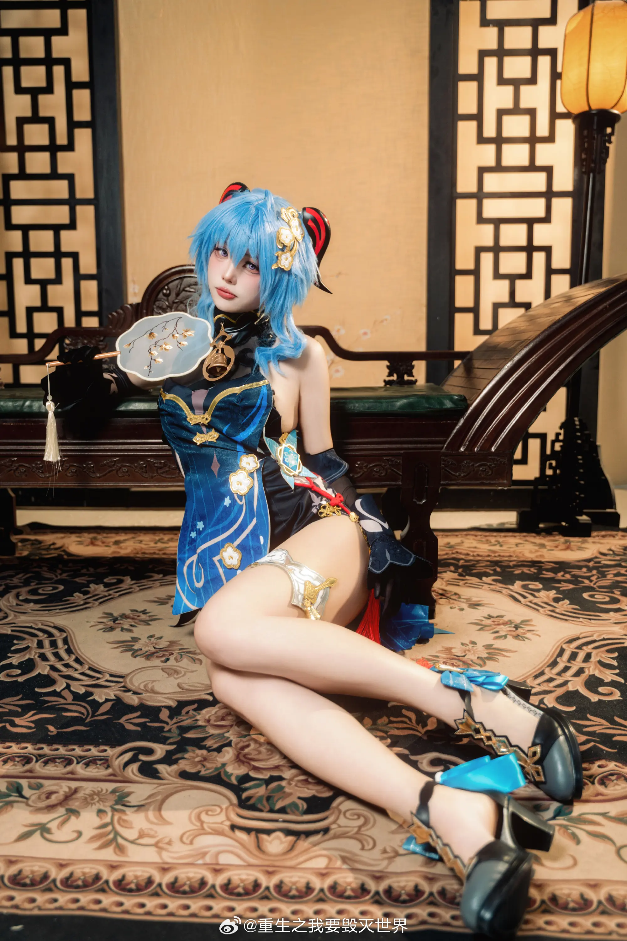 cosplay 和旅行者...一起度过的海灯节... 原神 甘雨@重生之我要毁灭世界 COSPLAY-第10张