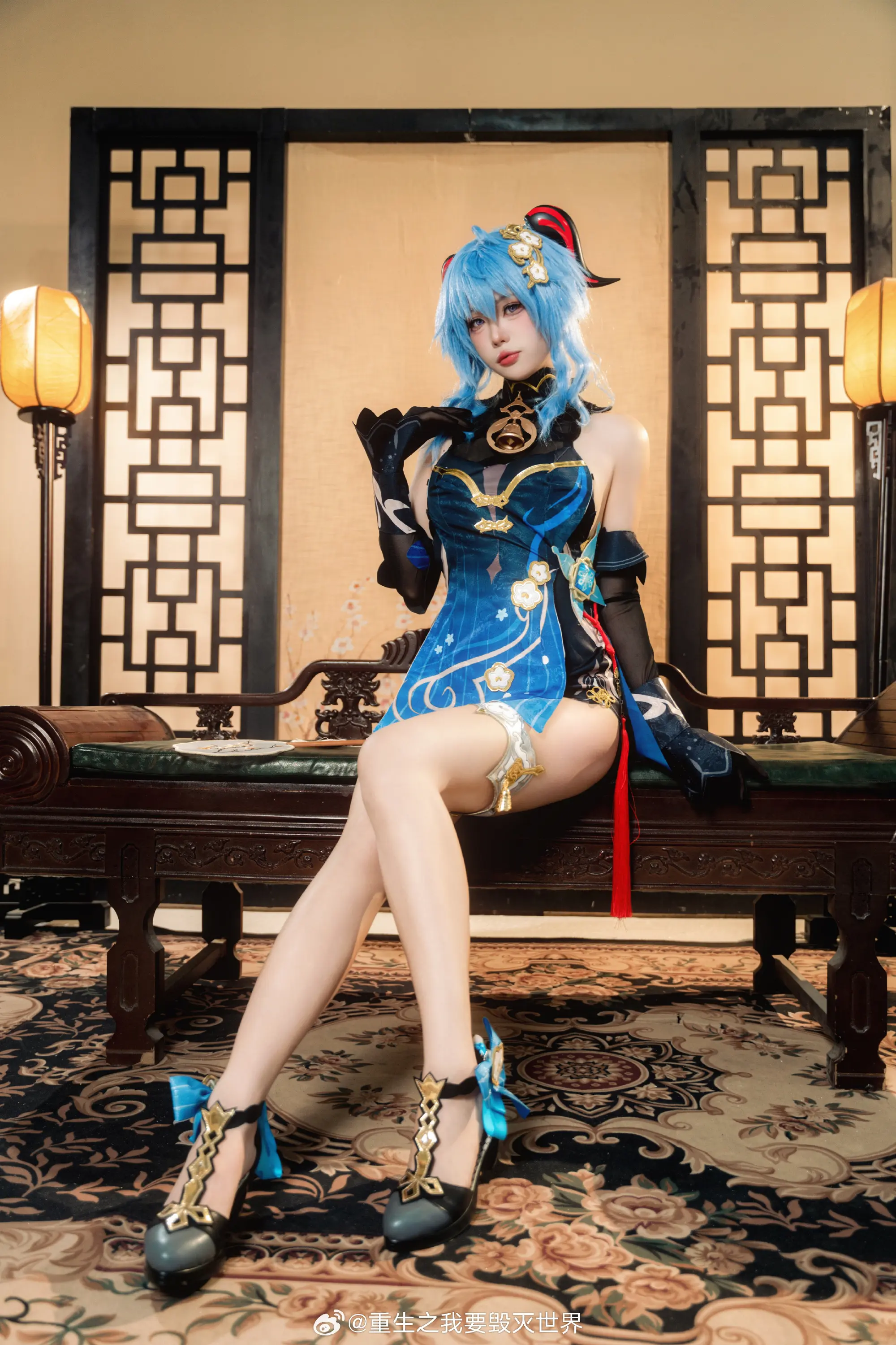 cosplay 和旅行者...一起度过的海灯节... 原神 甘雨@重生之我要毁灭世界 COSPLAY-第14张