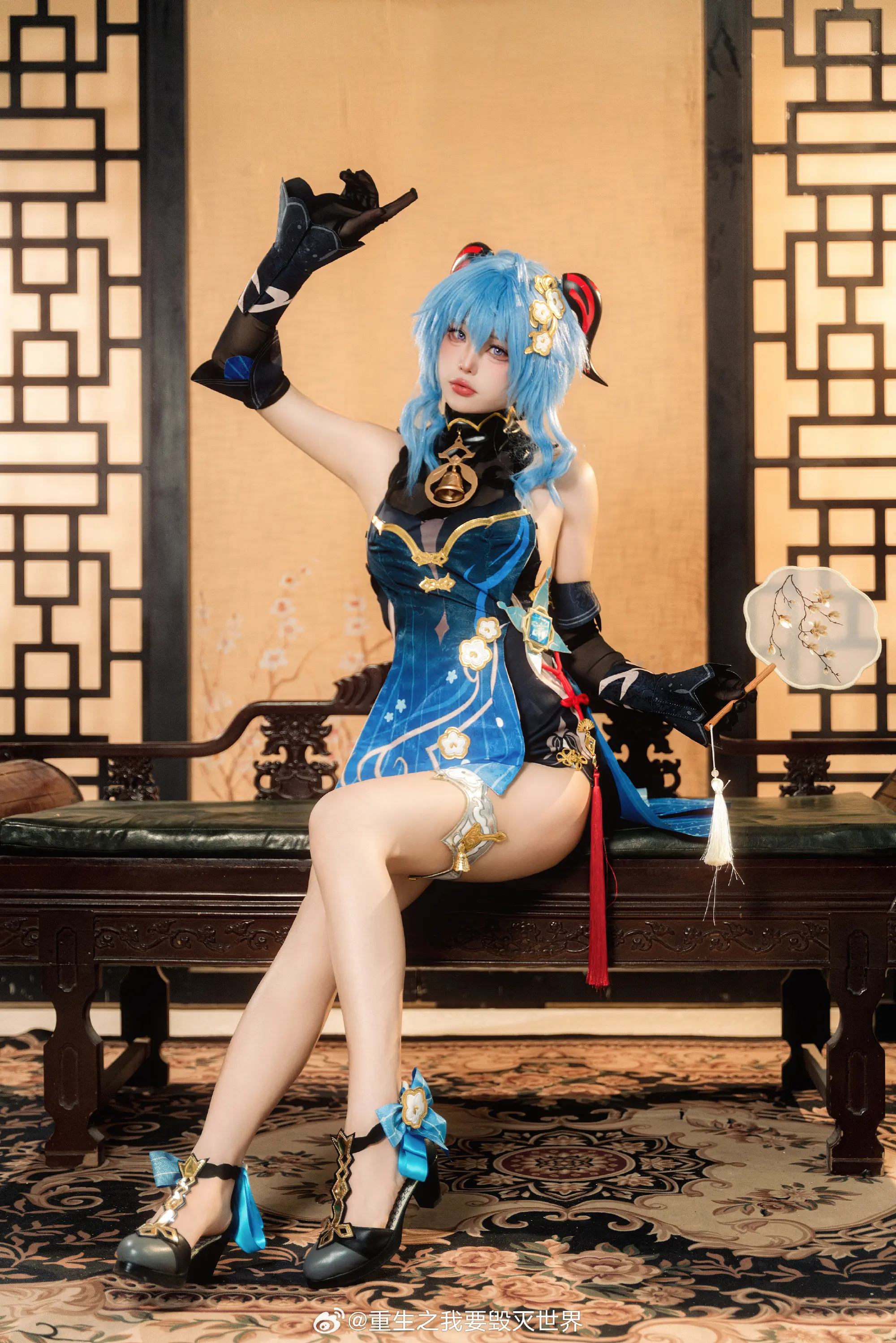 cosplay 和旅行者...一起度过的海灯节... 原神 甘雨@重生之我要毁灭世界 COSPLAY-第6张