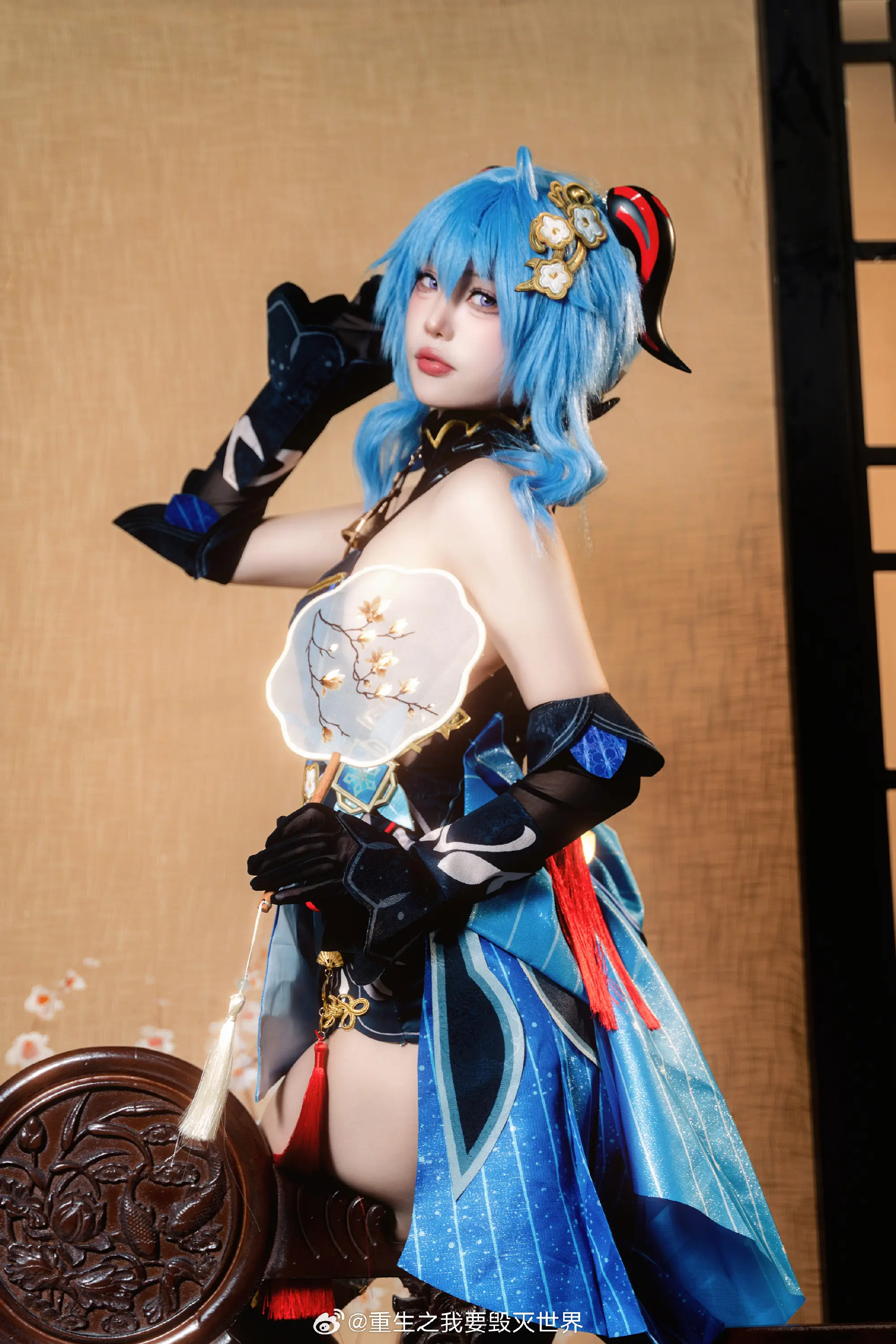 cosplay 和旅行者...一起度过的海灯节... 原神 甘雨@重生之我要毁灭世界 COSPLAY-第15张