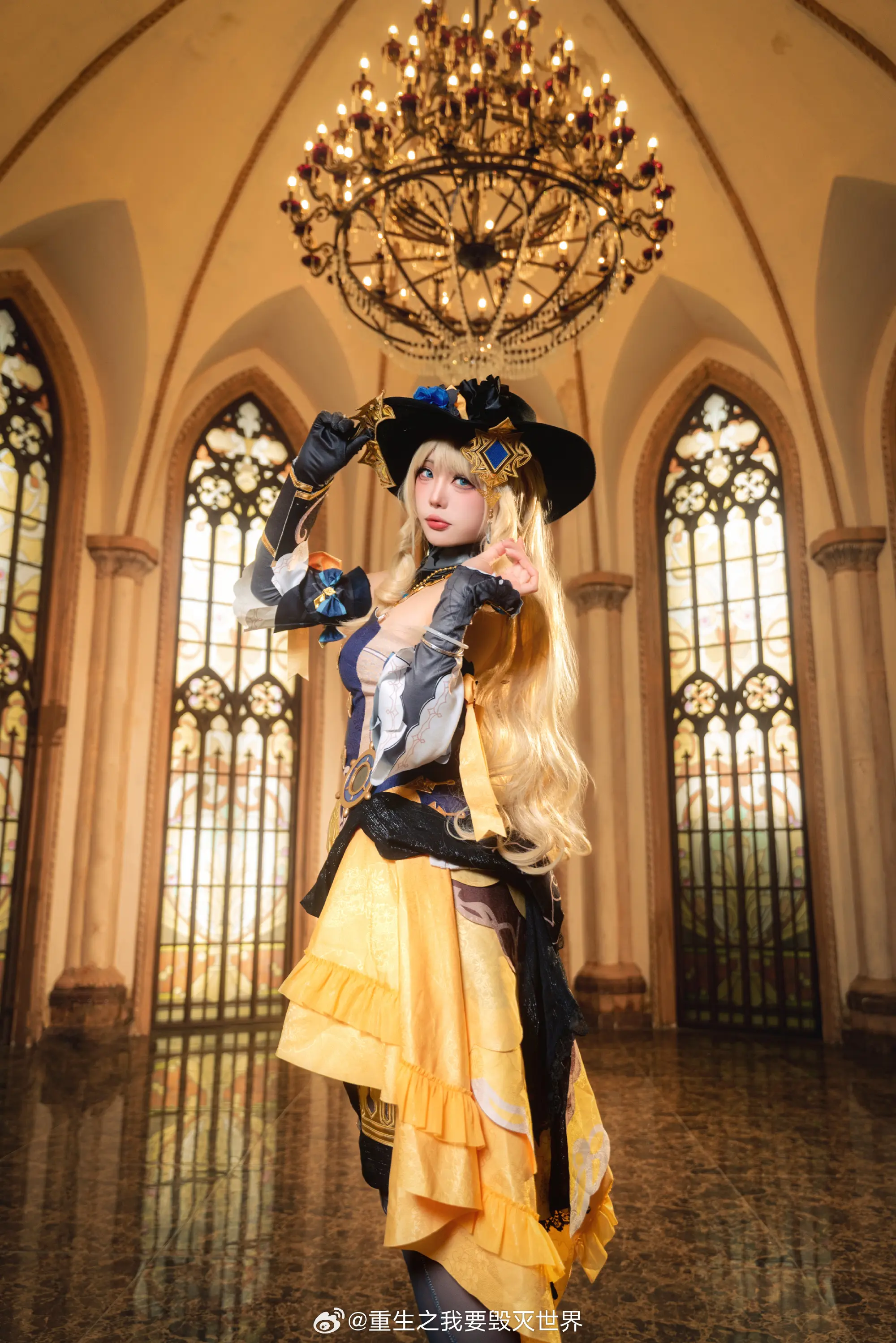 COSPLAY 你知道黄玫瑰的花语吗？ 原神 娜维娅@重生之我要毁灭世界 COSPLAY-第4张