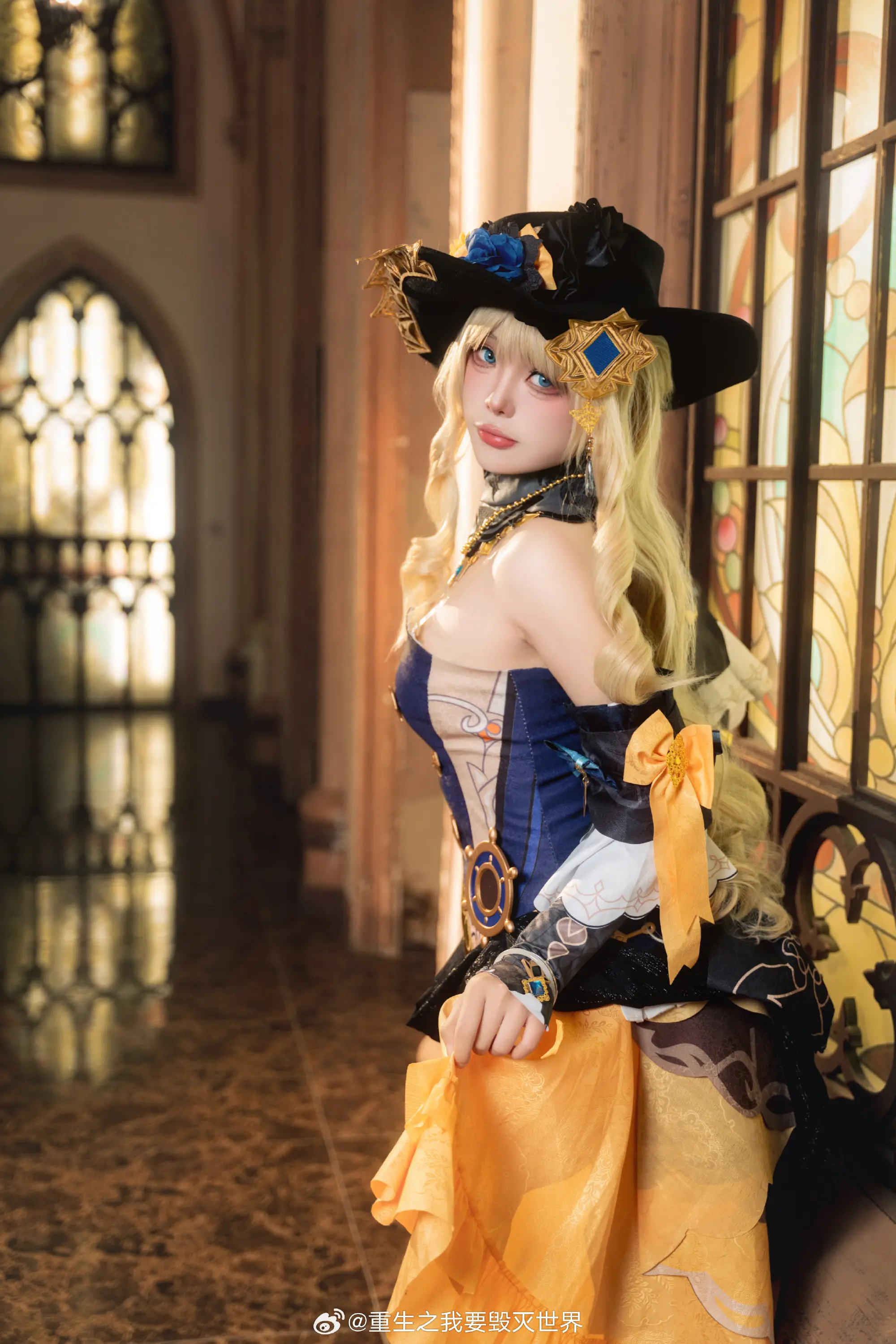 COSPLAY 你知道黄玫瑰的花语吗？ 原神 娜维娅@重生之我要毁灭世界 COSPLAY-第6张